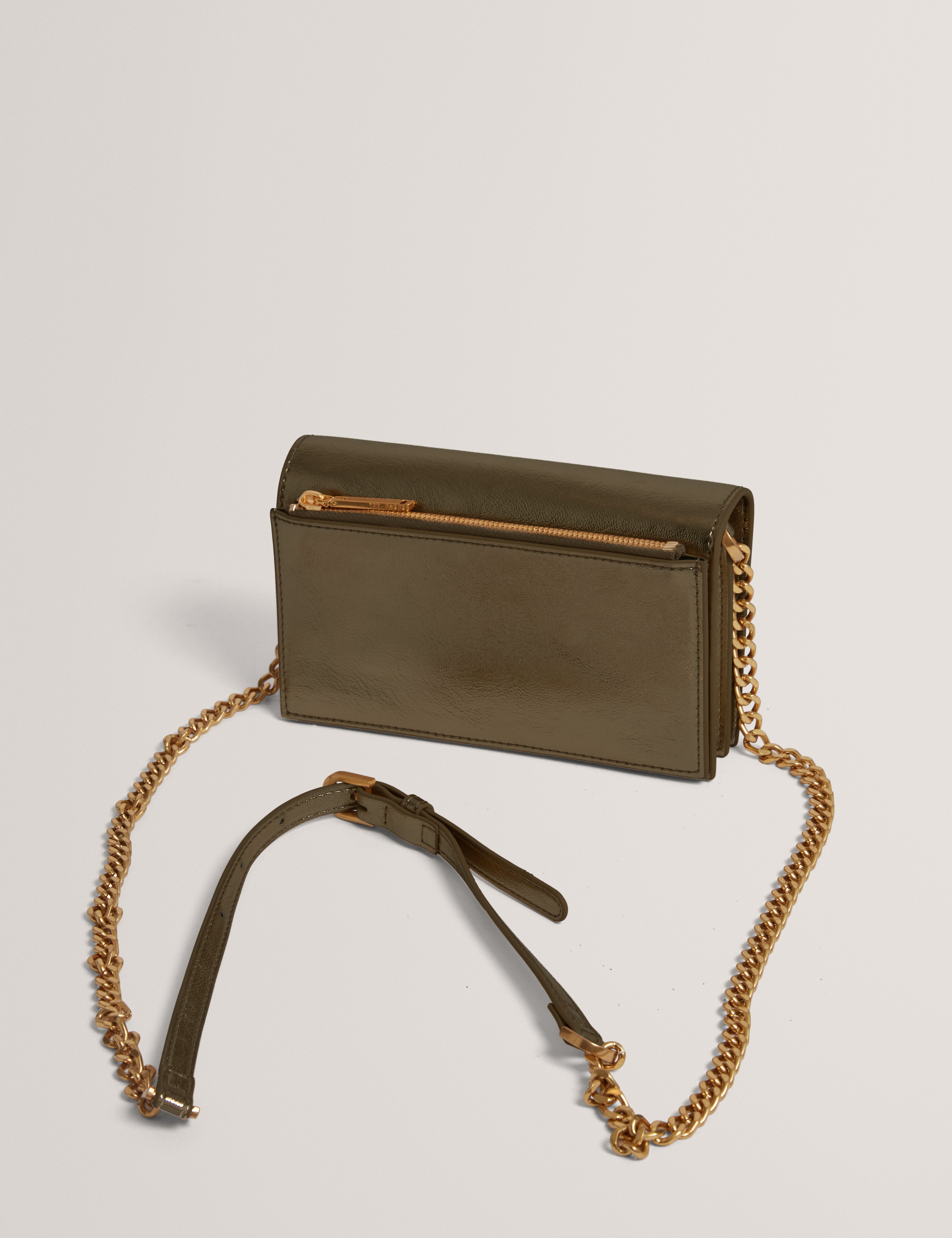 Mahiraa Crossbody Flapover Bag Gold
