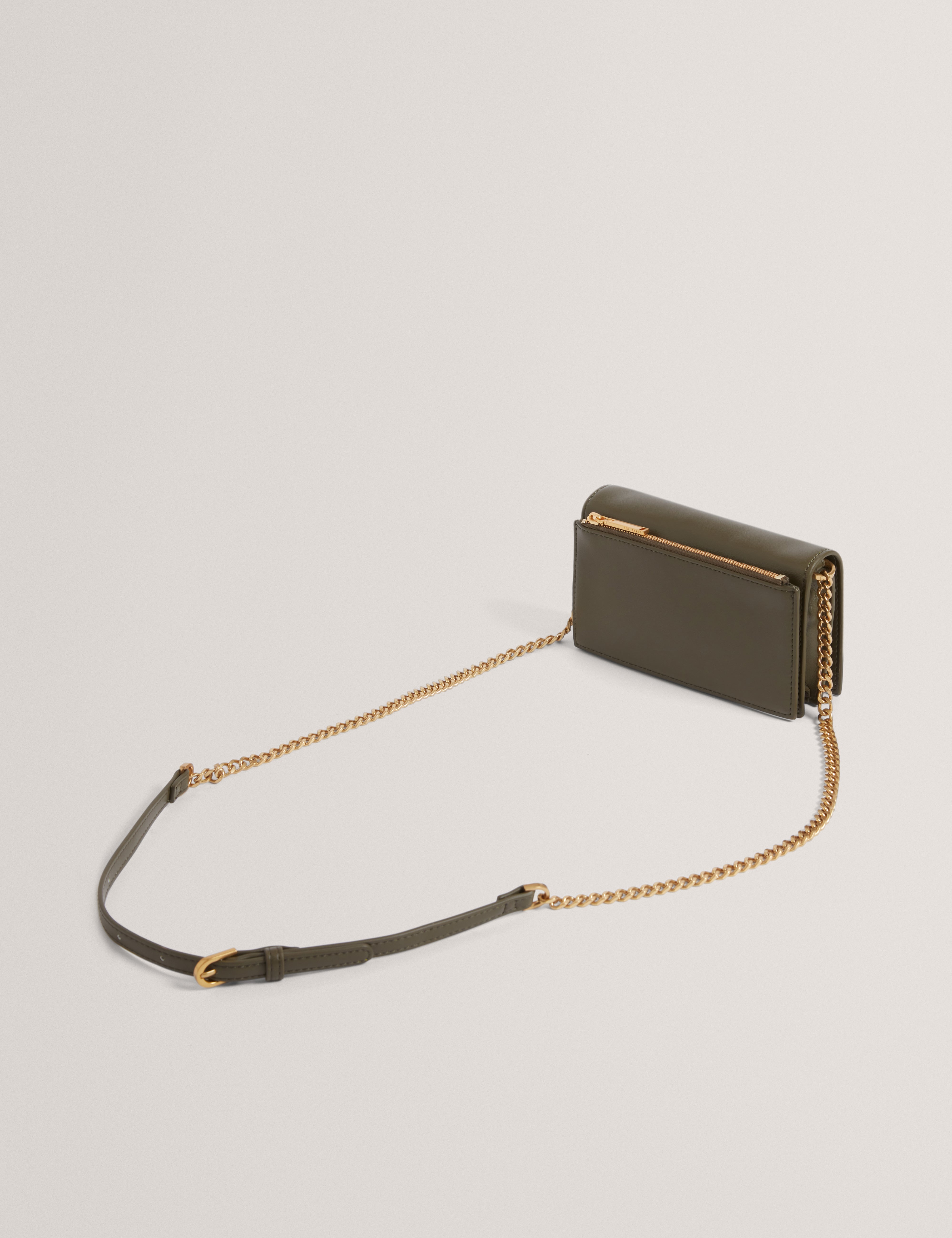 Mahiraa Crossbody Flapover Bag Khaki