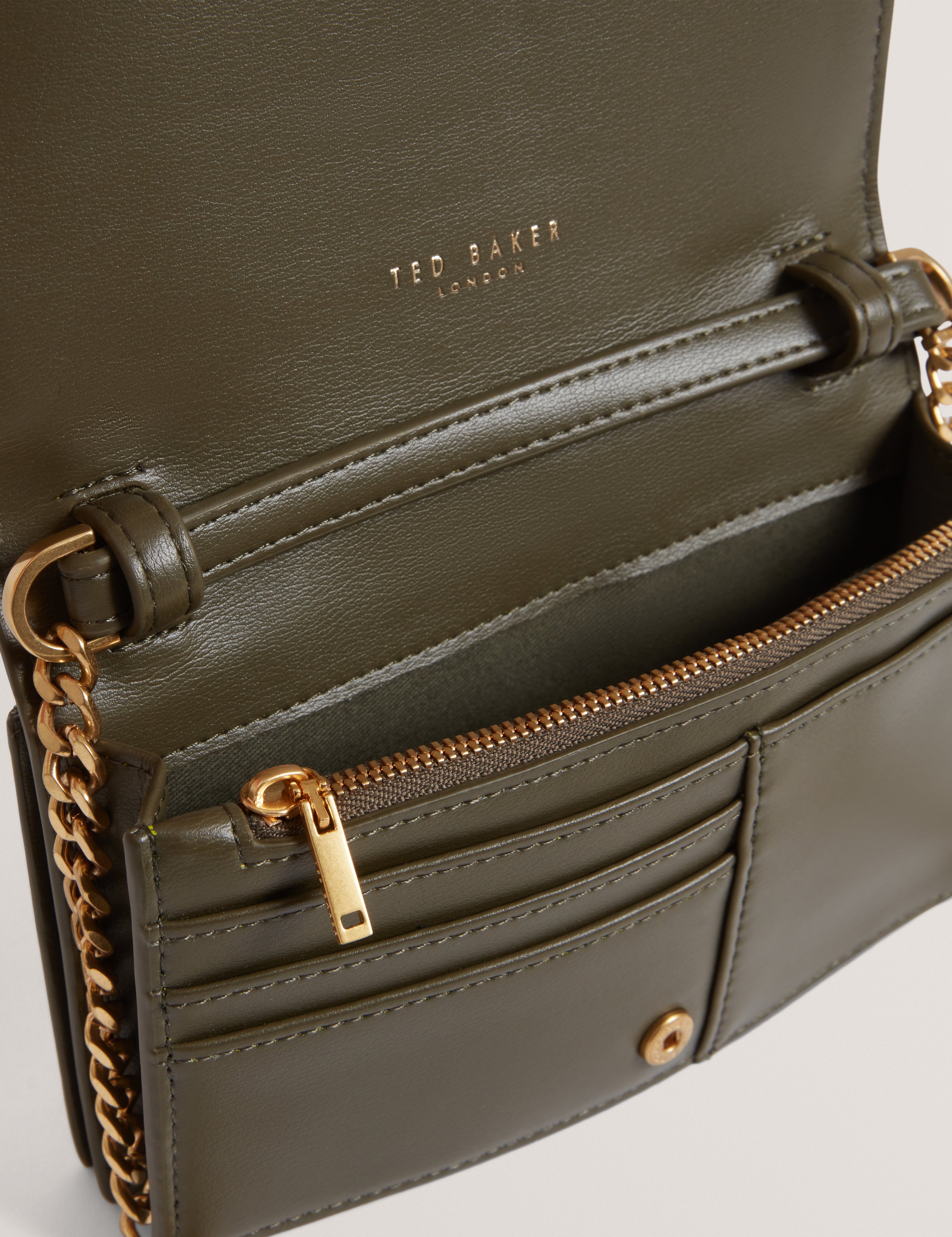 Mahiraa Crossbody Flapover Bag Khaki