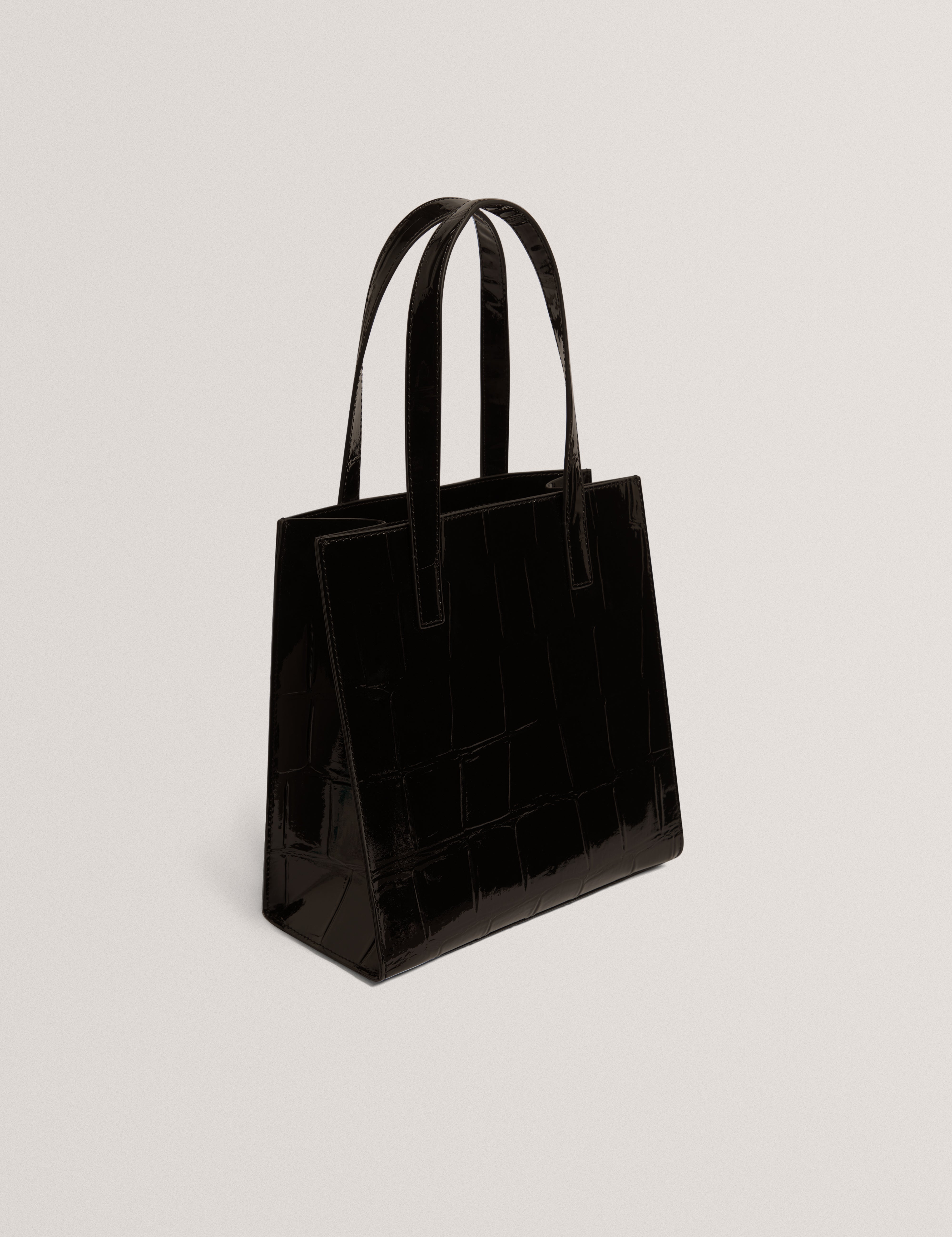 Vivanaa Croc Effect Small Icon Bag Black