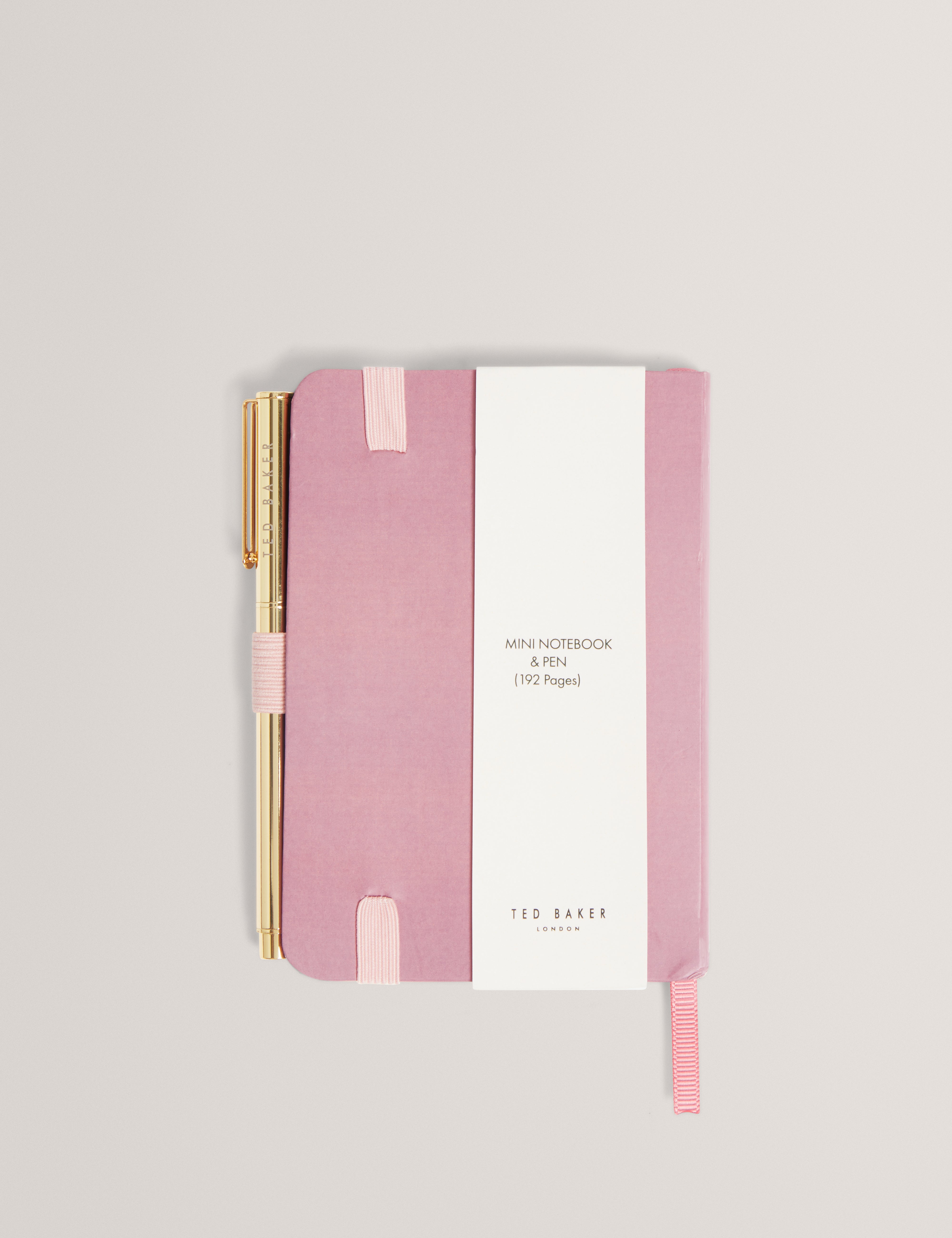 تولسي دفتر ملاحظات باللون الوردي مع قلم