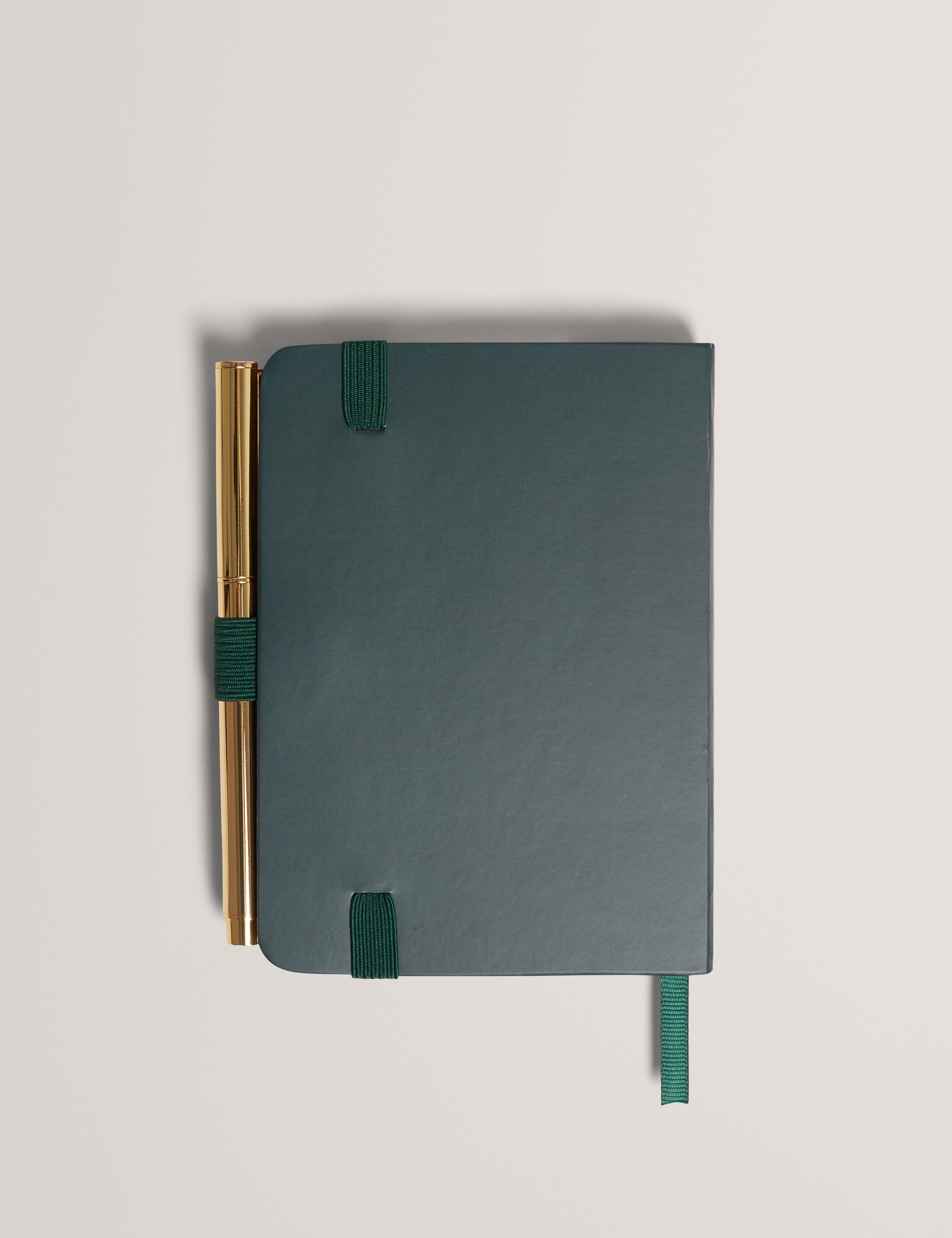 بيتلي دفتر ملاحظات A6 باللون الأخضر الداكن مع قلم