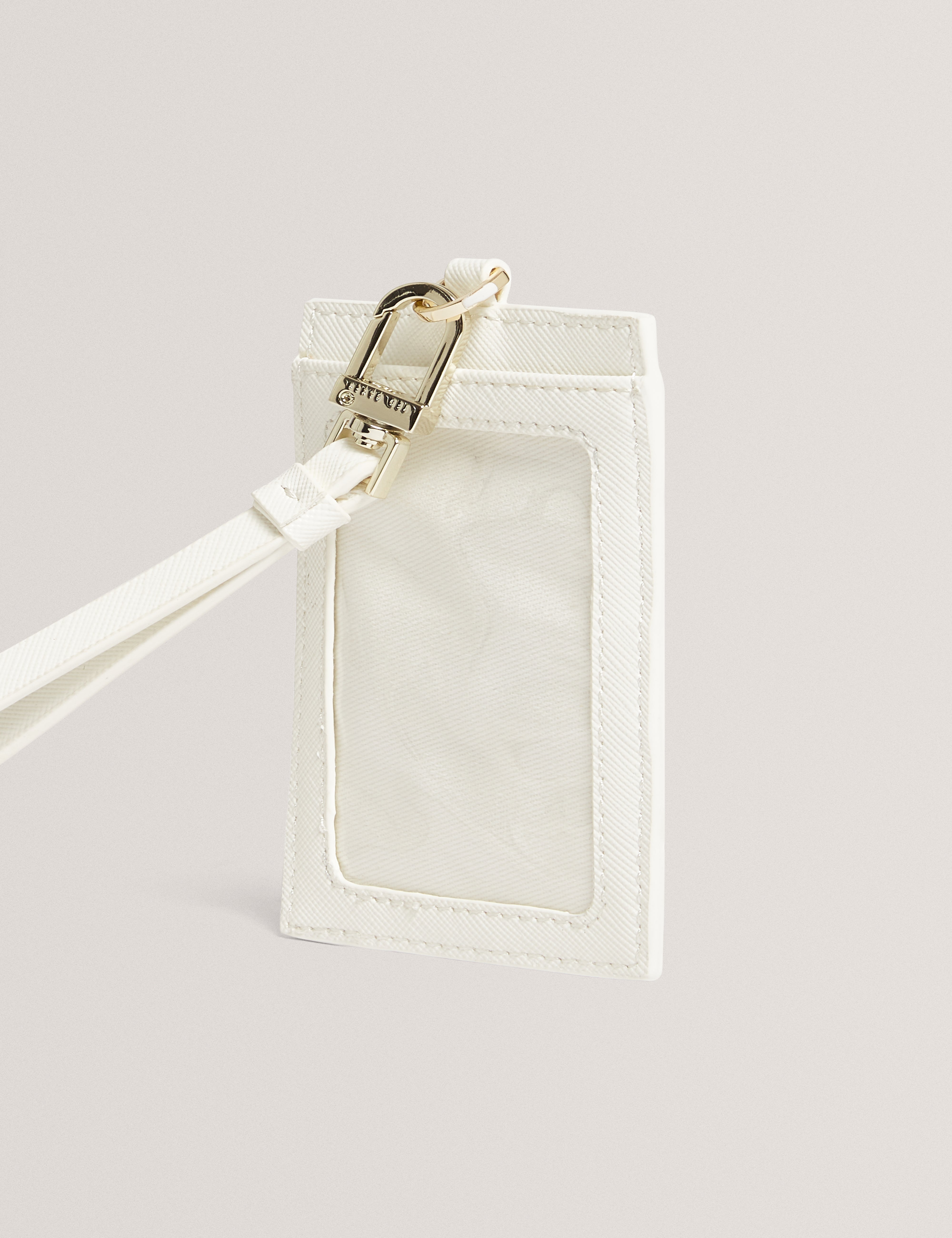 هالي حامل بطاقات مطبّع باللون الأبيض