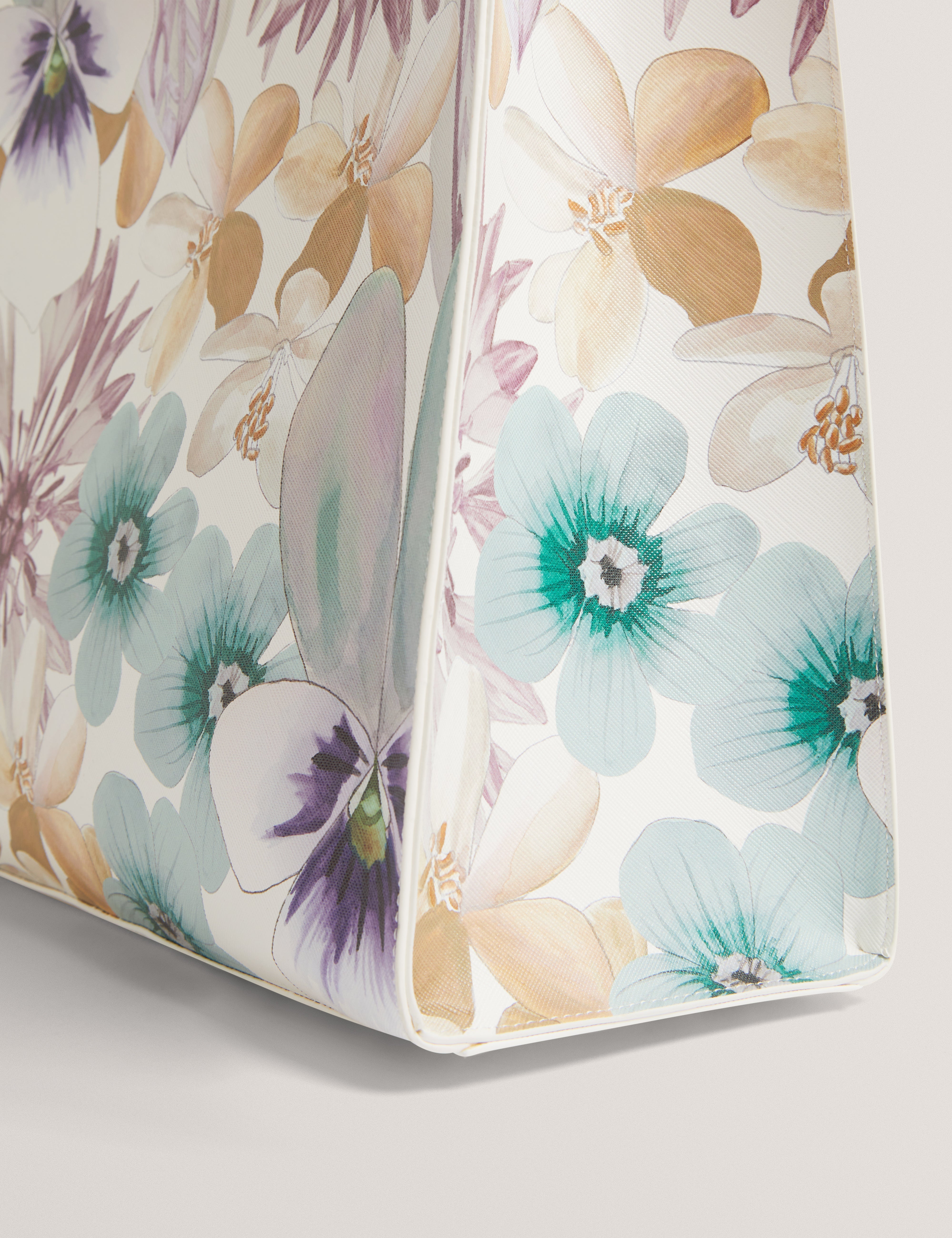 Halena Petal Print Large Icon Bag White