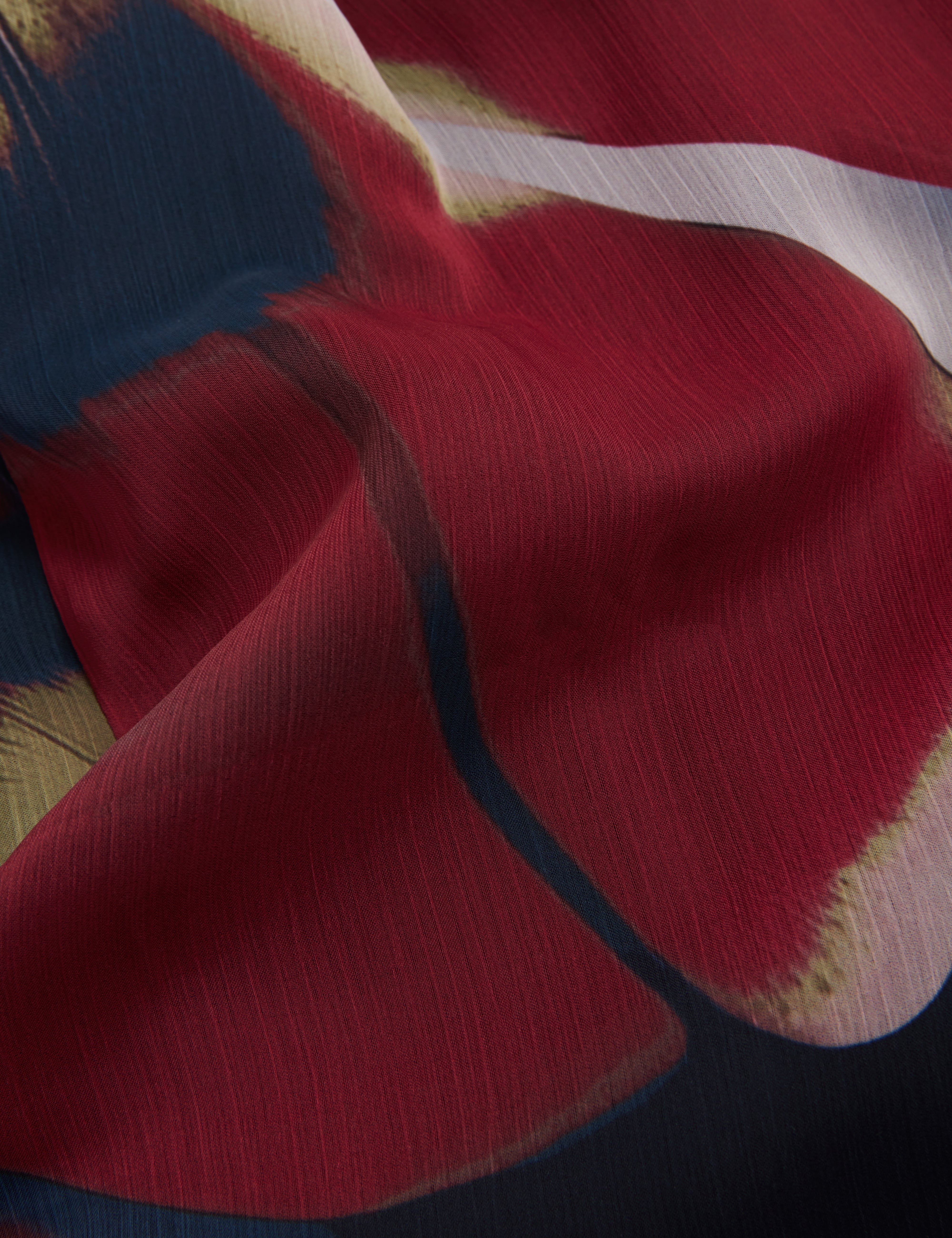 Laynia Printed Seam Detail Bubble Hem Midi Dres Navy