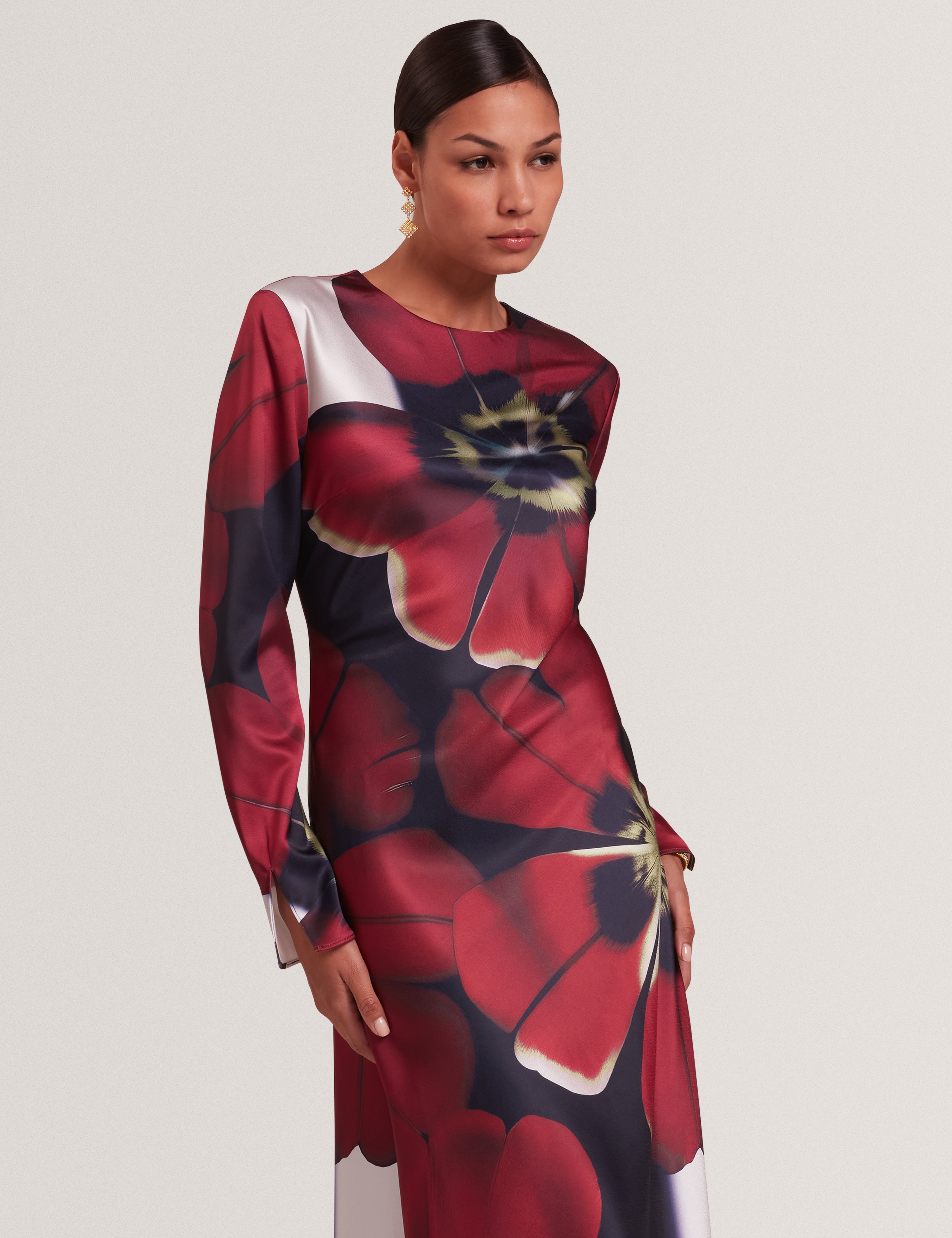 ted baker navy long sleeve dress Ted Baker