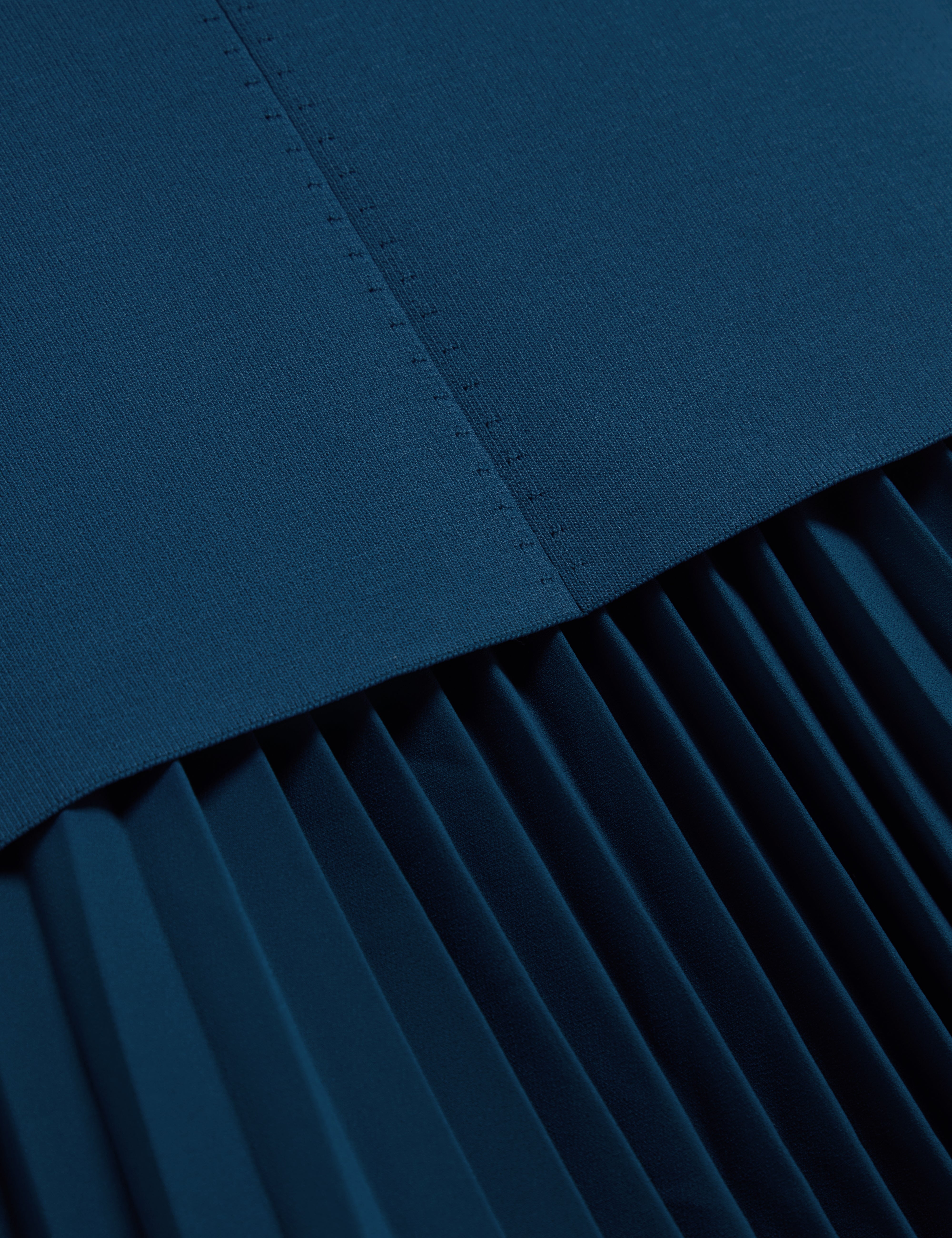 Leeyama 2 In 1 Knit Top With Pleat Cami Dress Dk-Blue