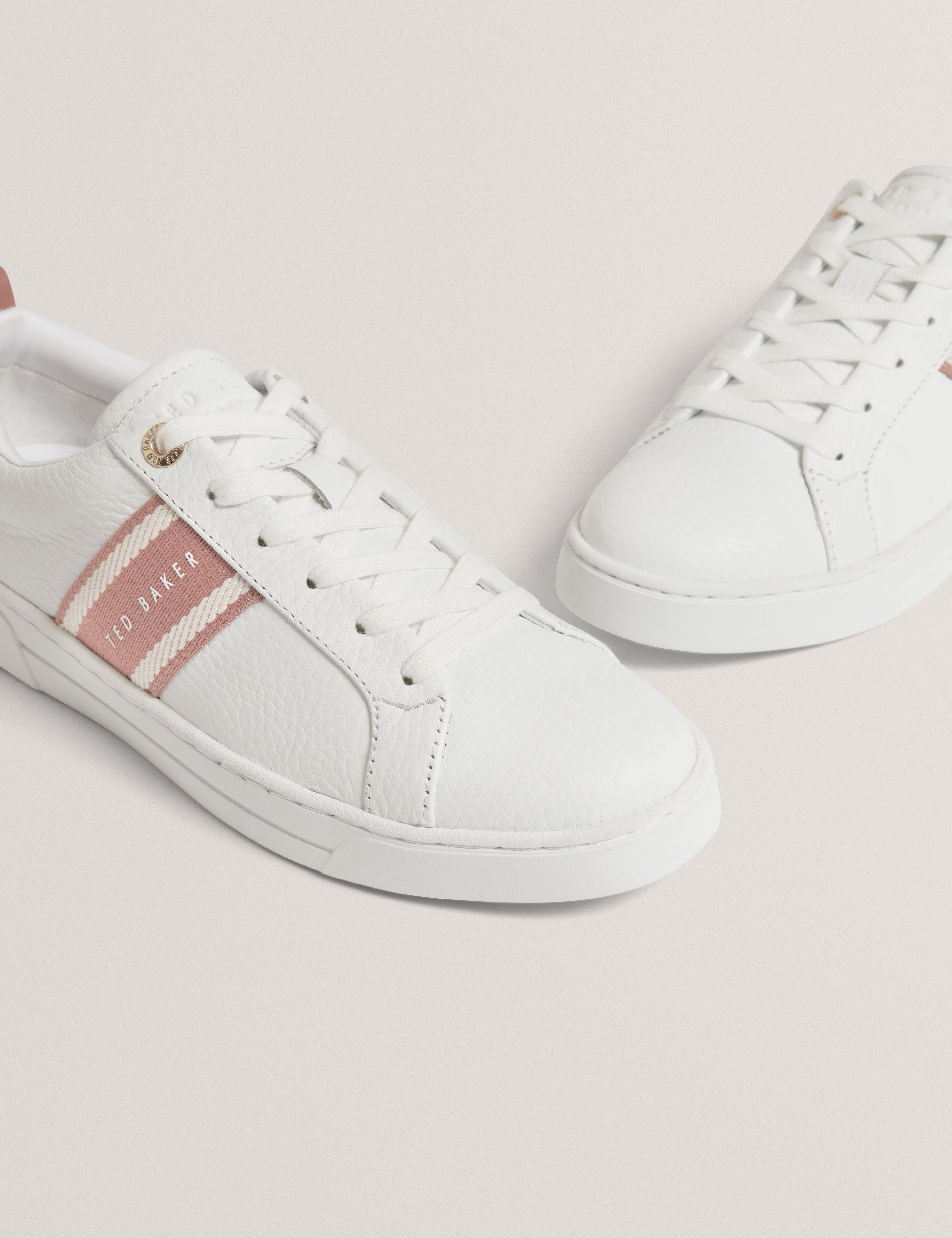 Bailly Webbing Detail Trainer White-Brwn