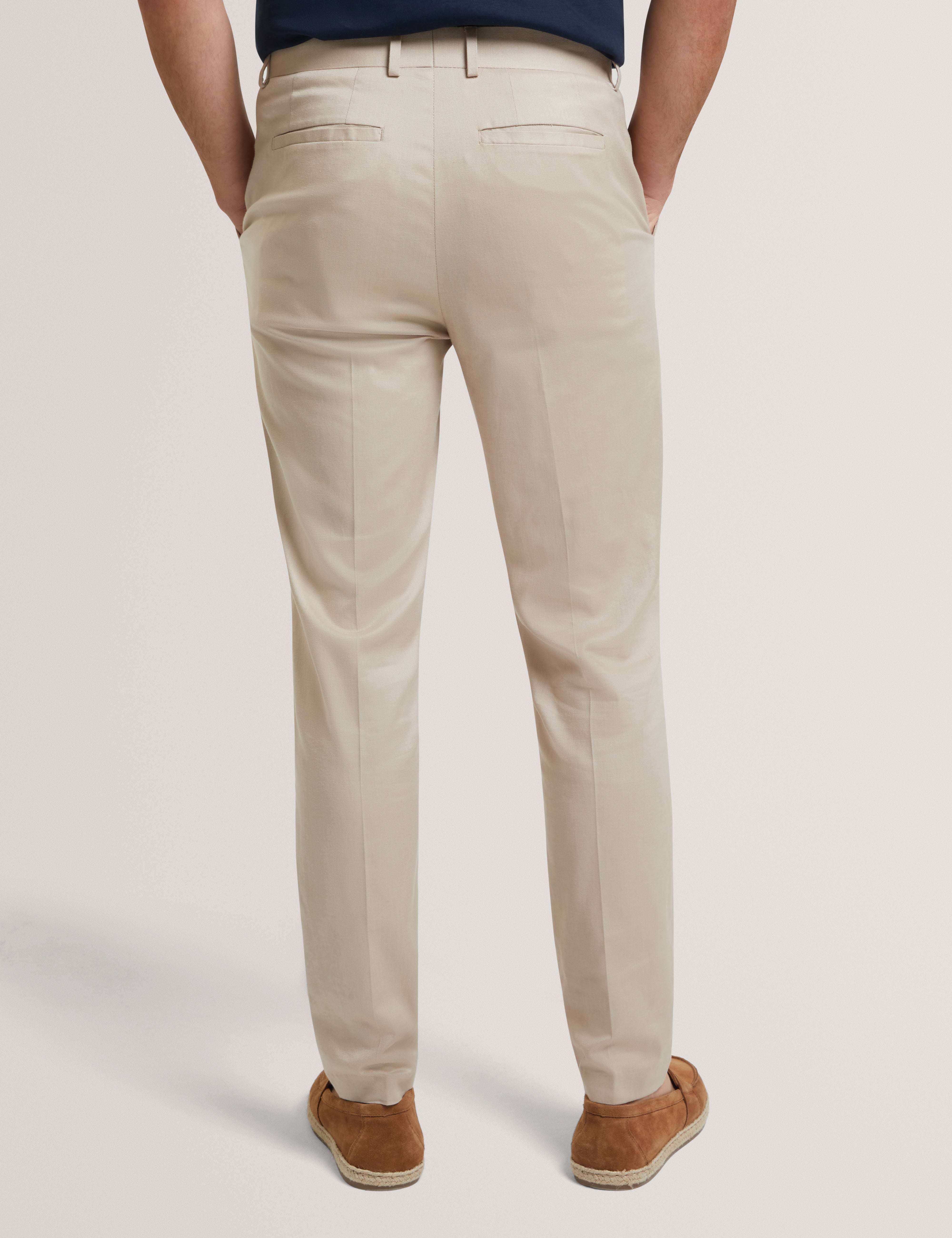 Sabaton Slim Cotton Plain Trouser Taupe
