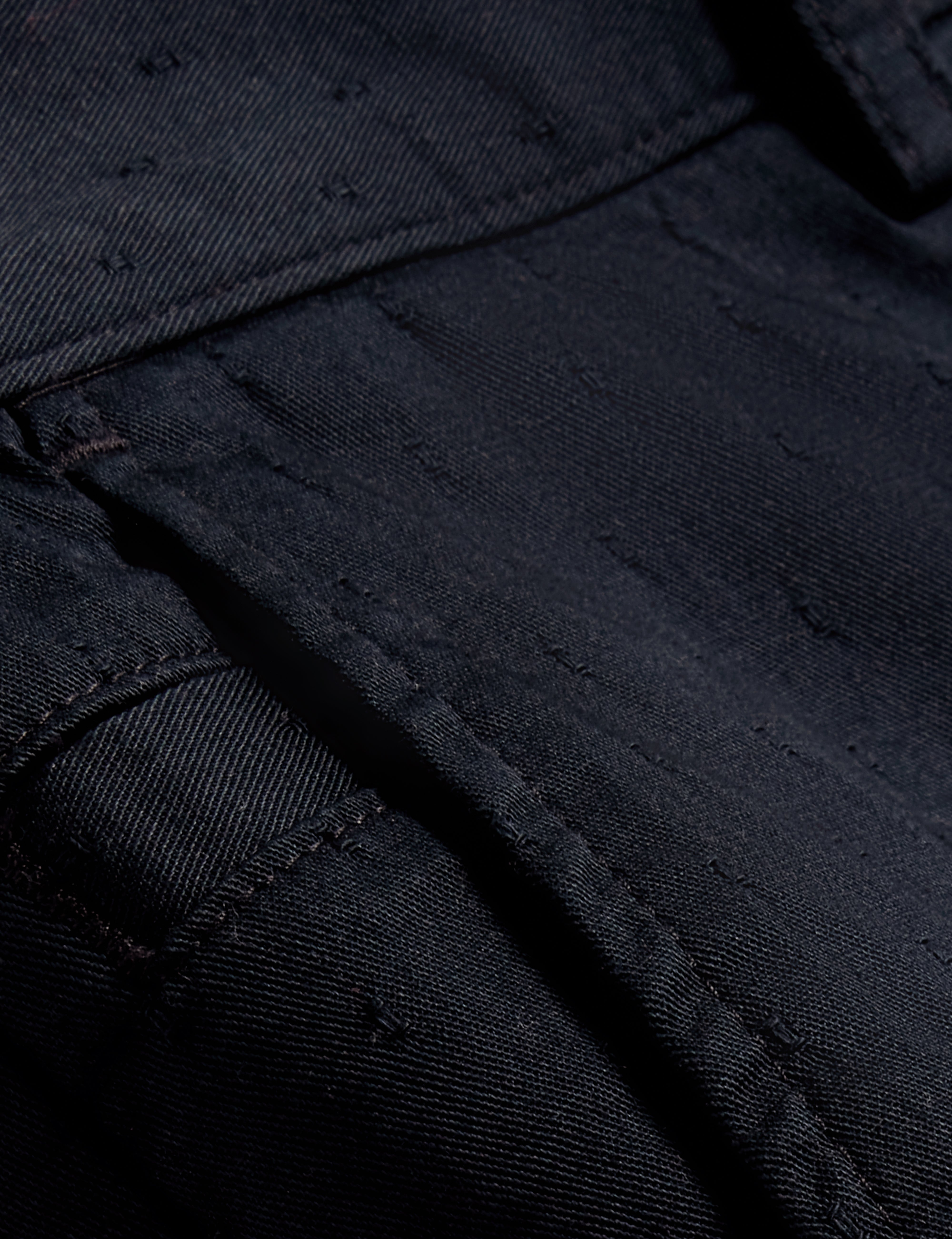 Illario Slim Textured Chino Short Navy