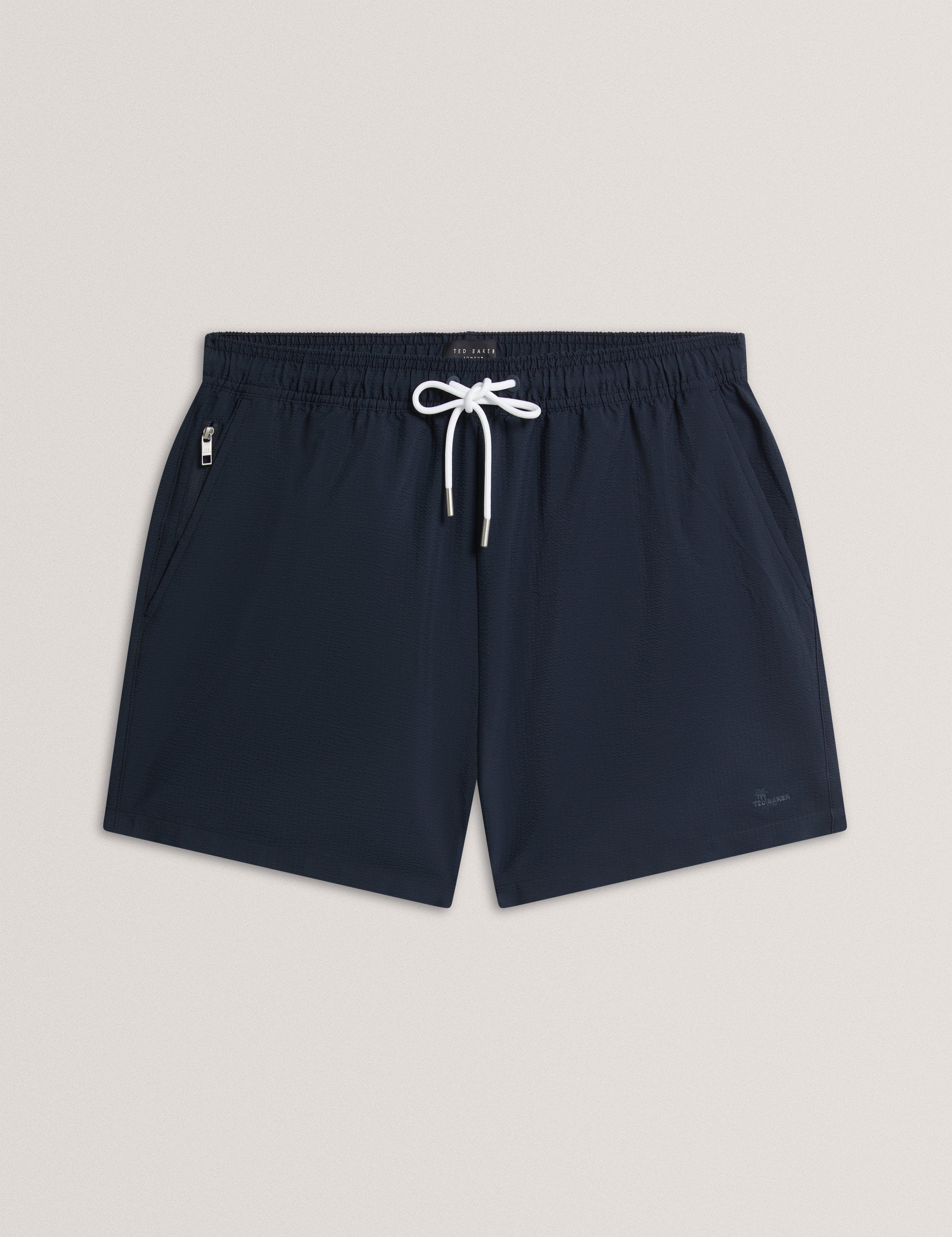 Heffner Seersucker Swim Short Navy