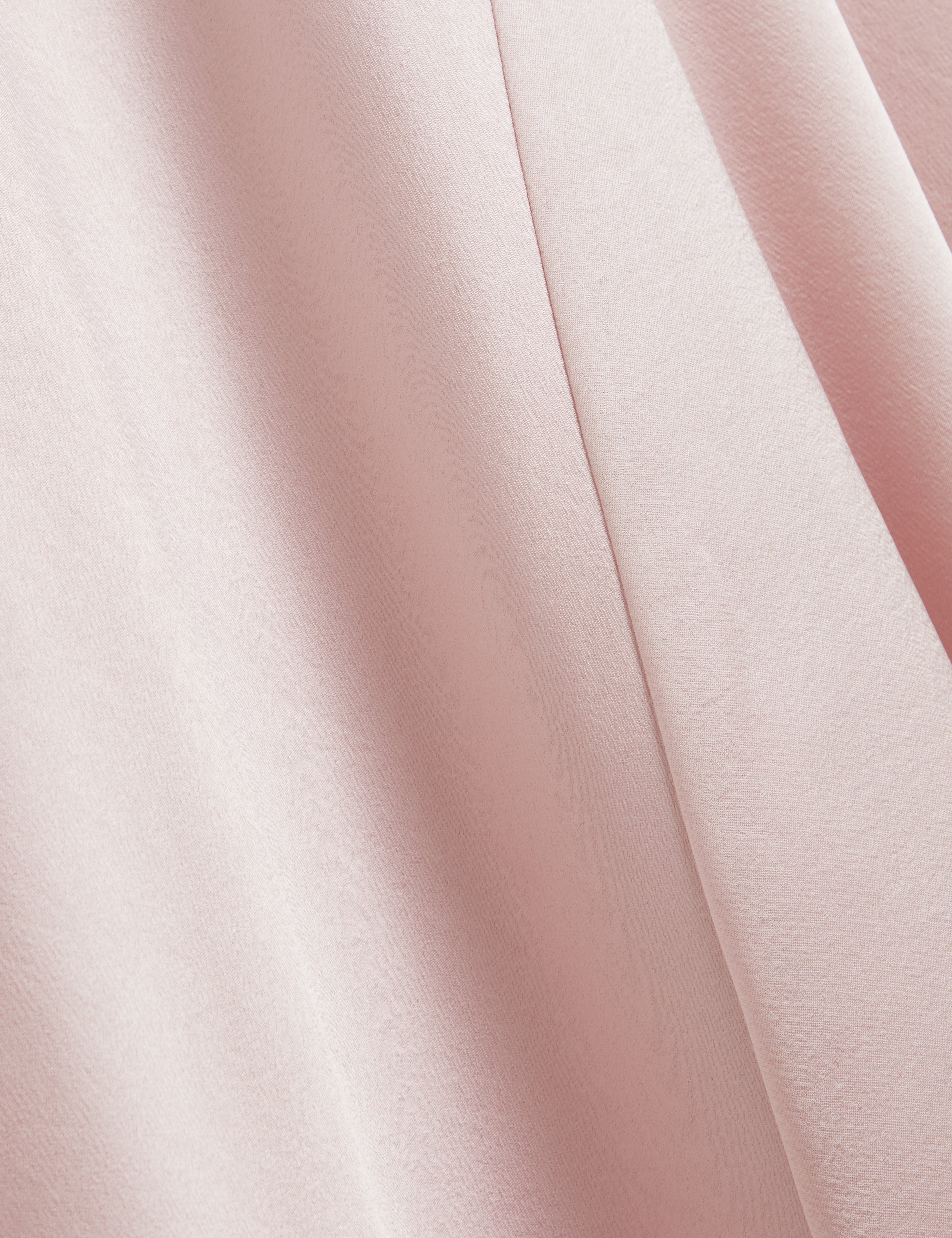 Maiybee Sleeveless Asymmetric Midi Dress Pink