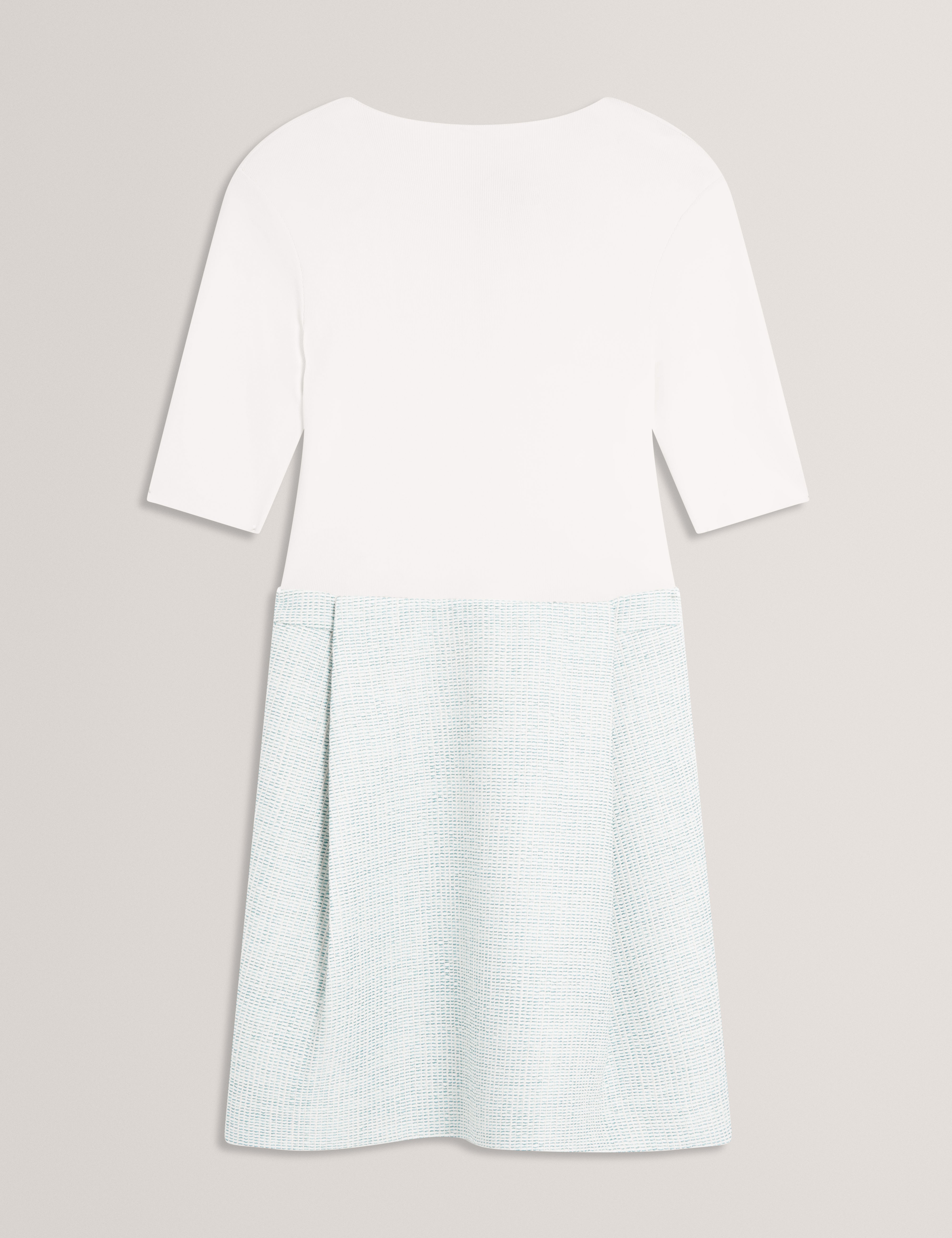 فستان قصير قابل للتعديل من بريفيام بأكمام قصيرة - أخضر متوسط