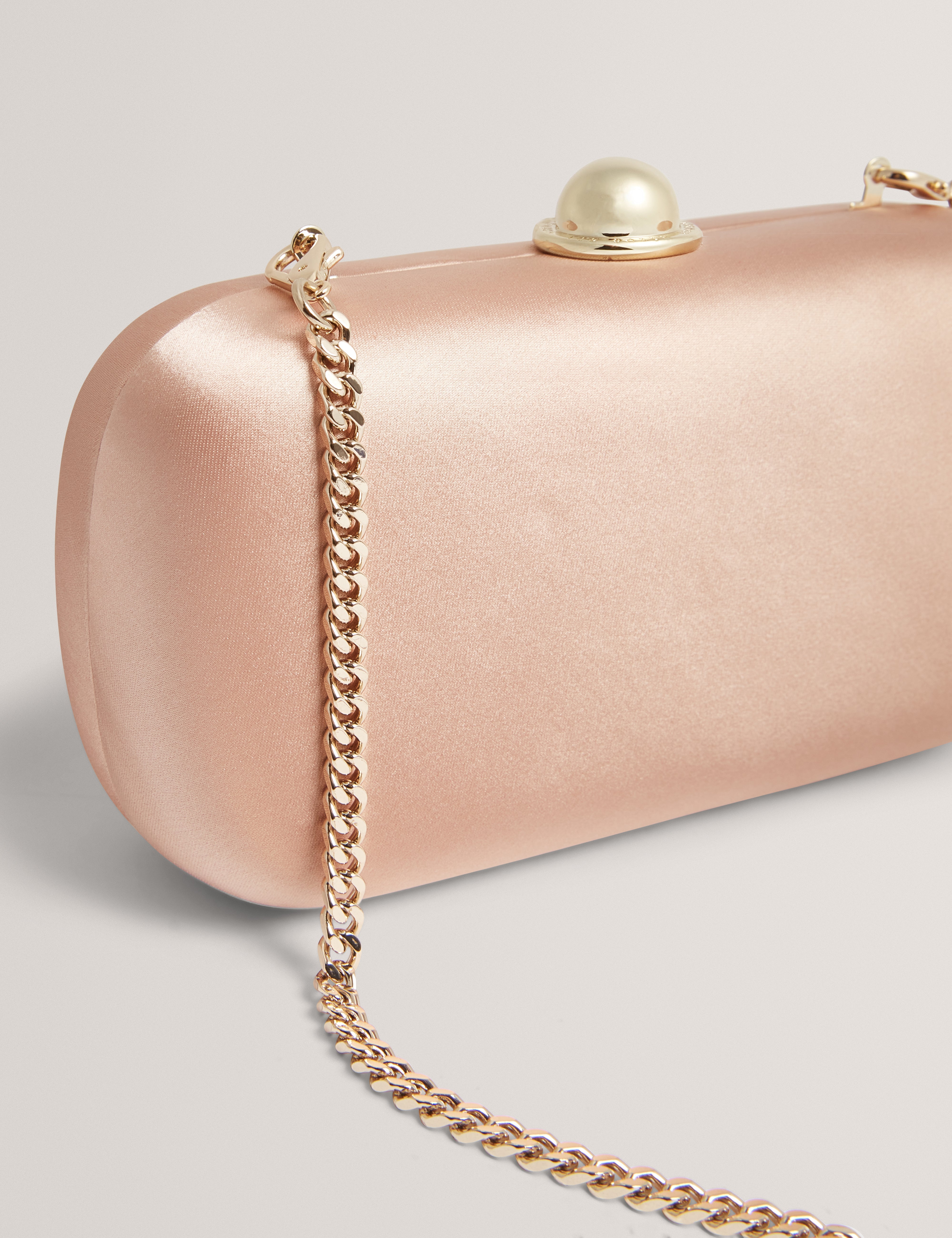 Mizela Hard Box Clutch Bag Rosegd