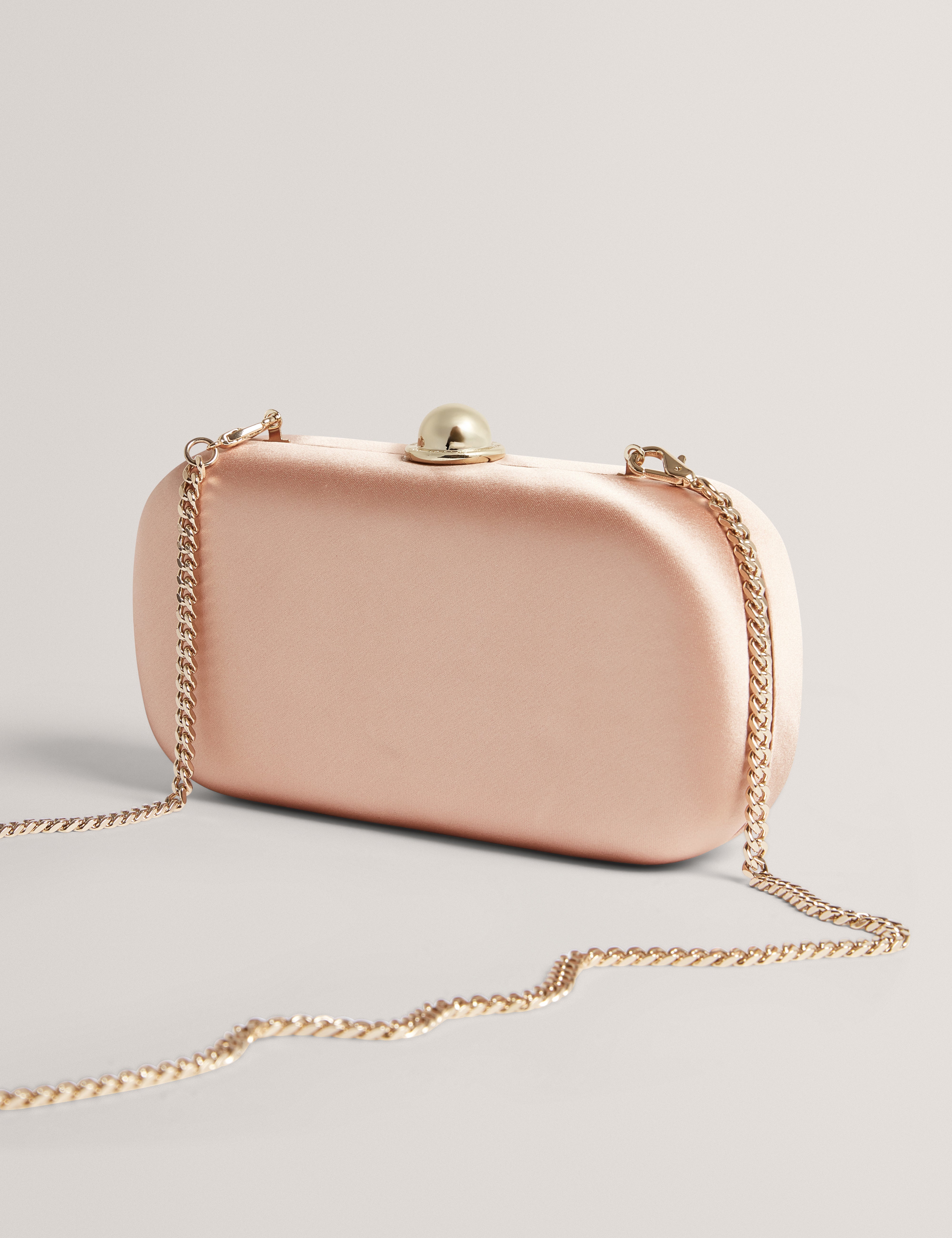 Mizela Hard Box Clutch Bag Rosegd