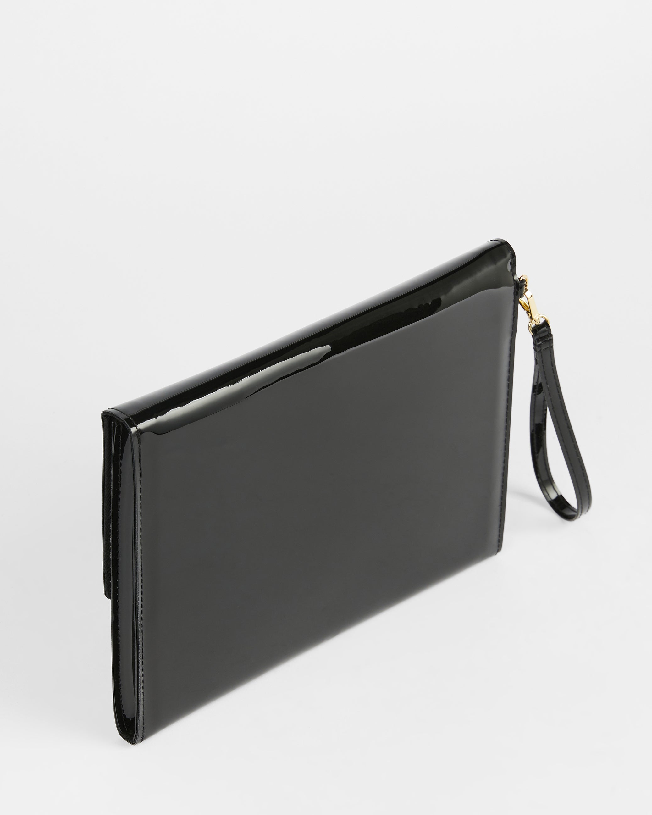 Nikkey Knot Bow Envelope Pouch Black