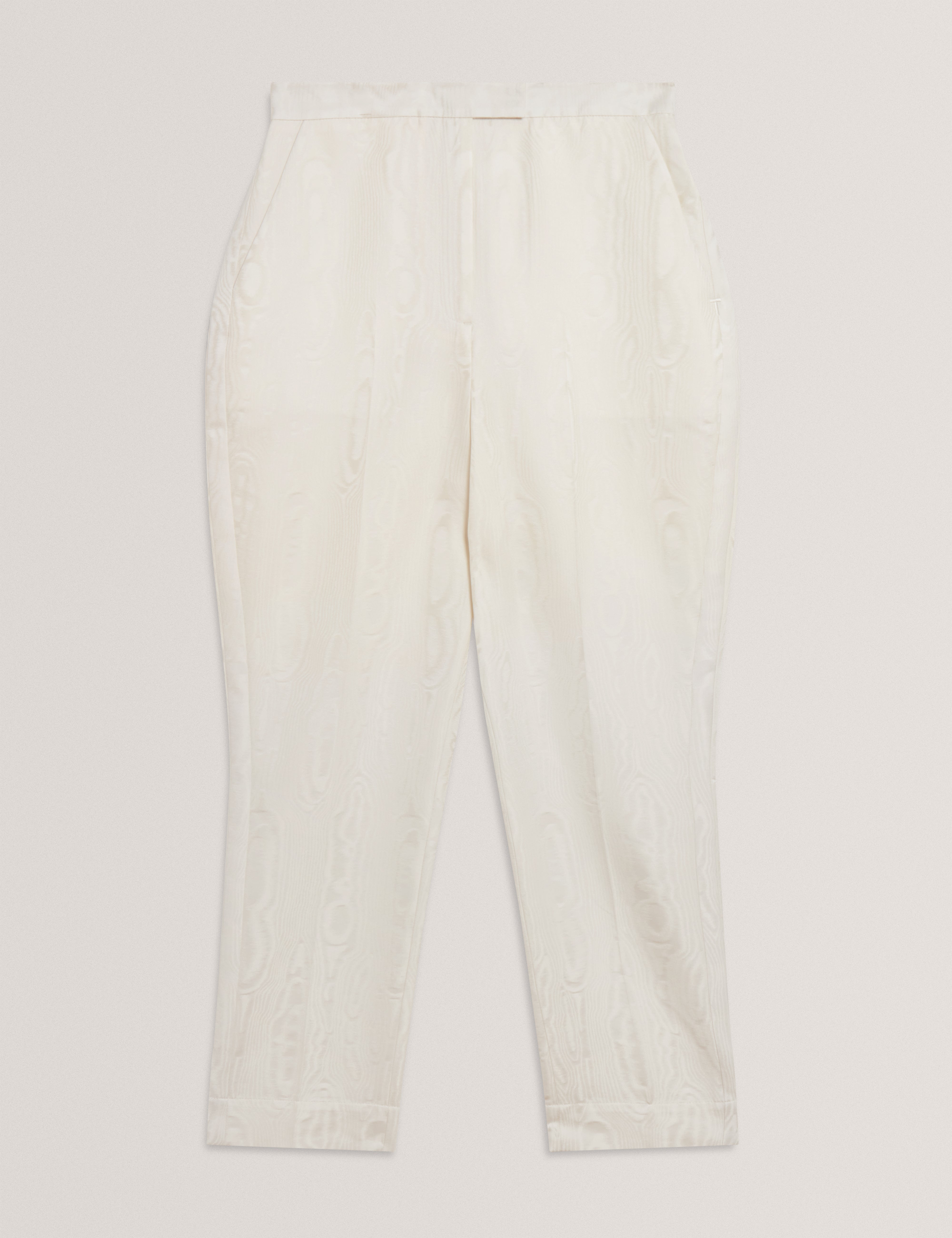 كابريت بنطلون من الجاكار باللون العاجي