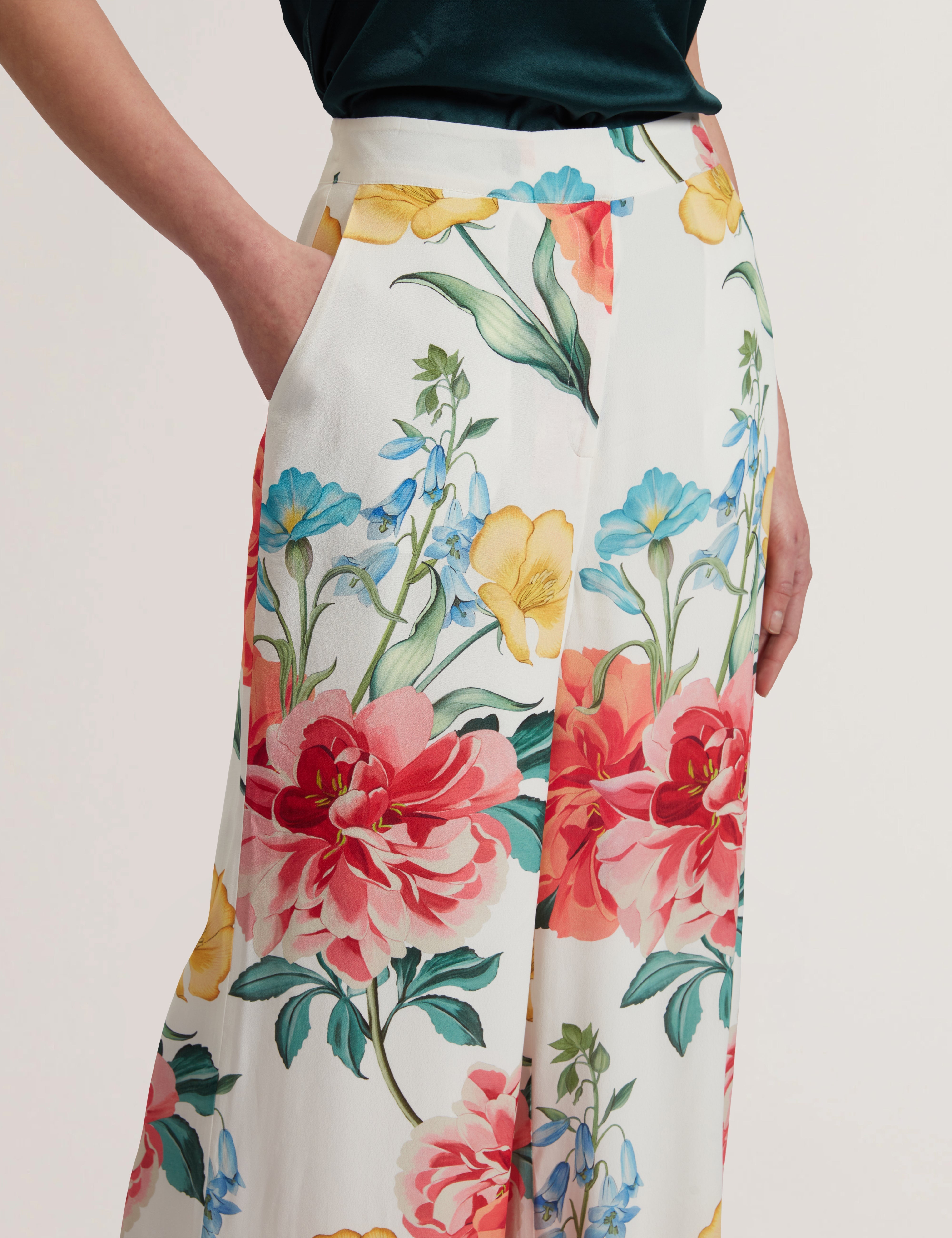 Nymphat Printed Trouser White