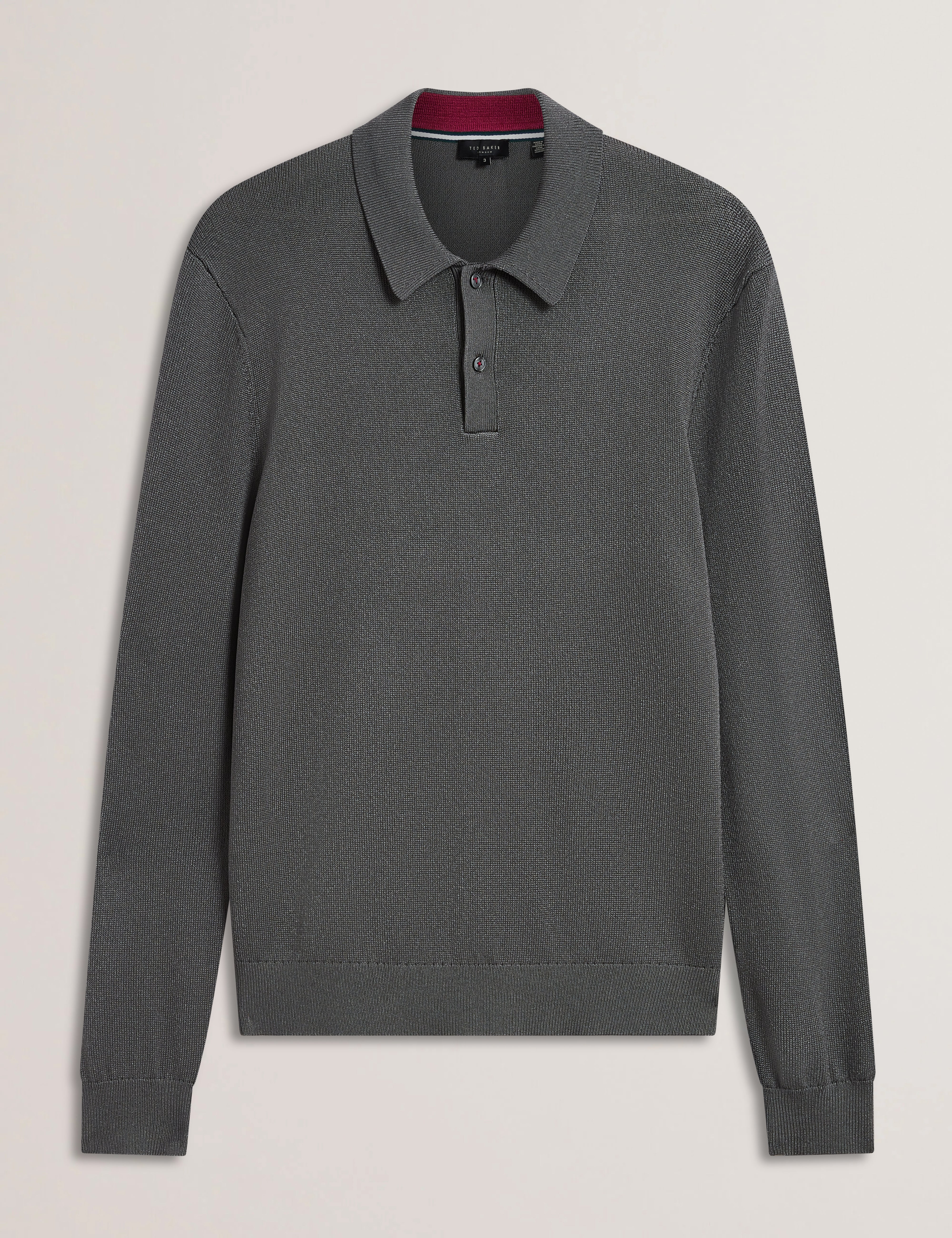 Fevar Ls Regular Button Polo Grey