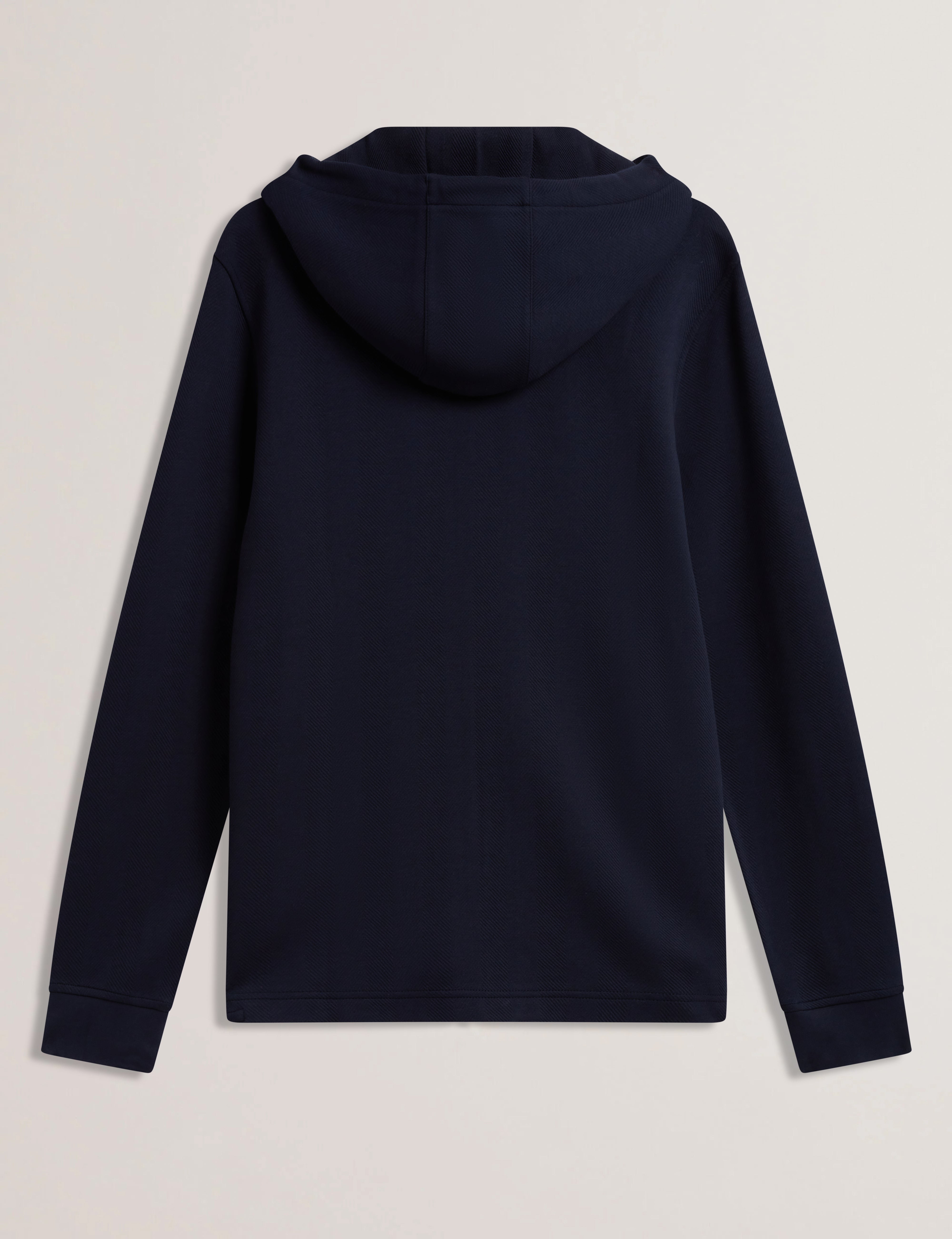 Druski Two-Way Zip Herringbone Hoodie Navy