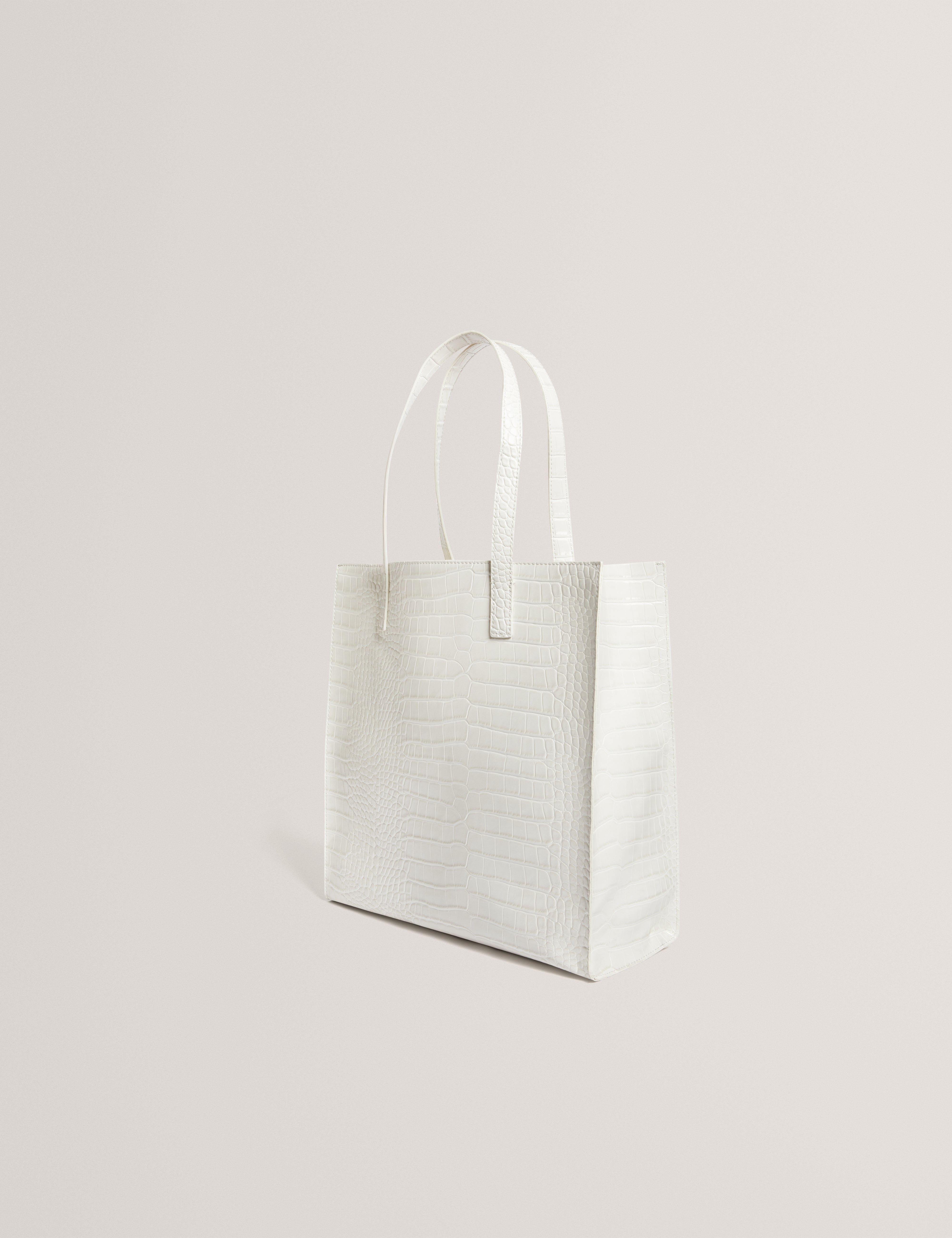 Wenella Croc Effect Large Icon Bag Ivory