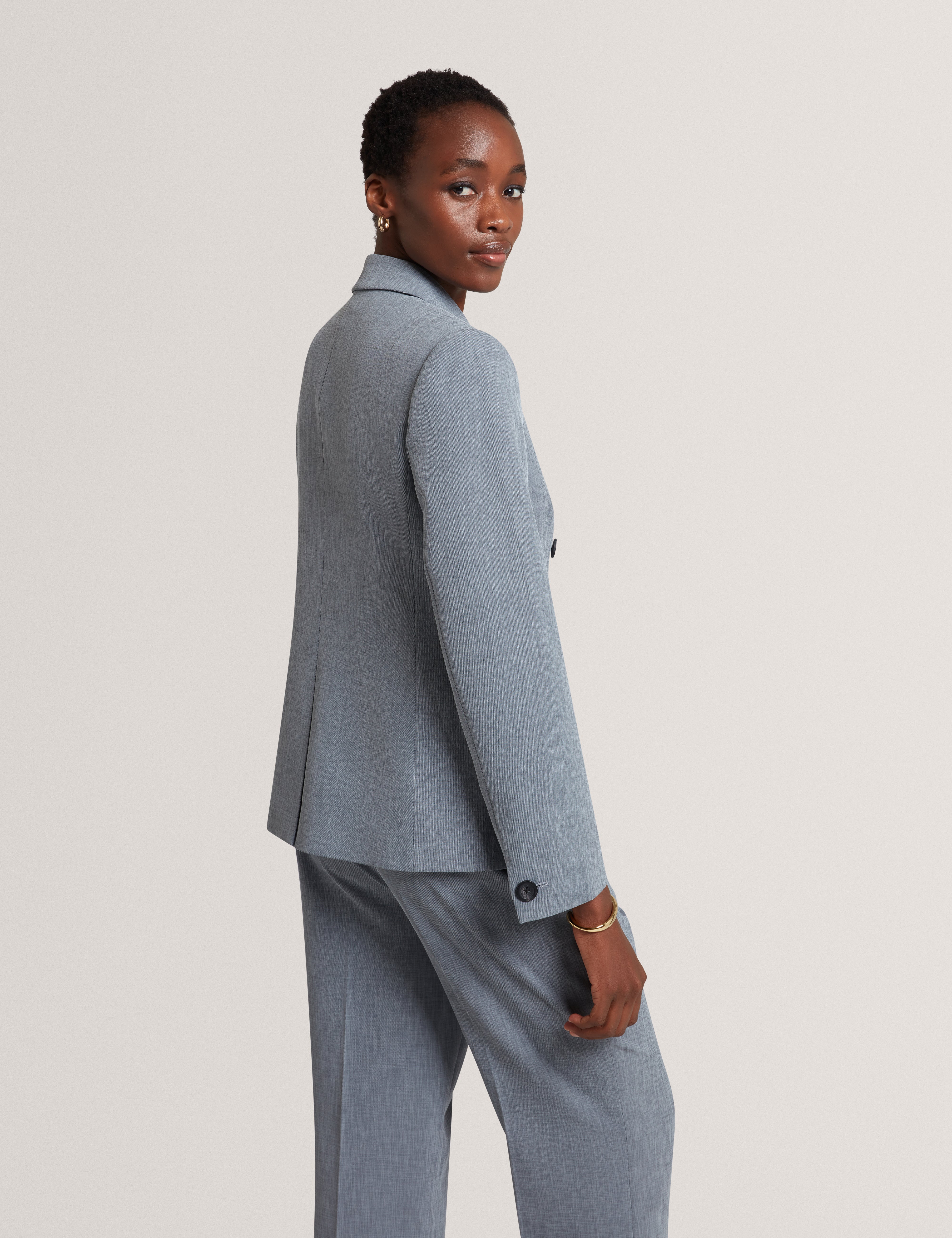 Brida Double Breasted Blazer Navy