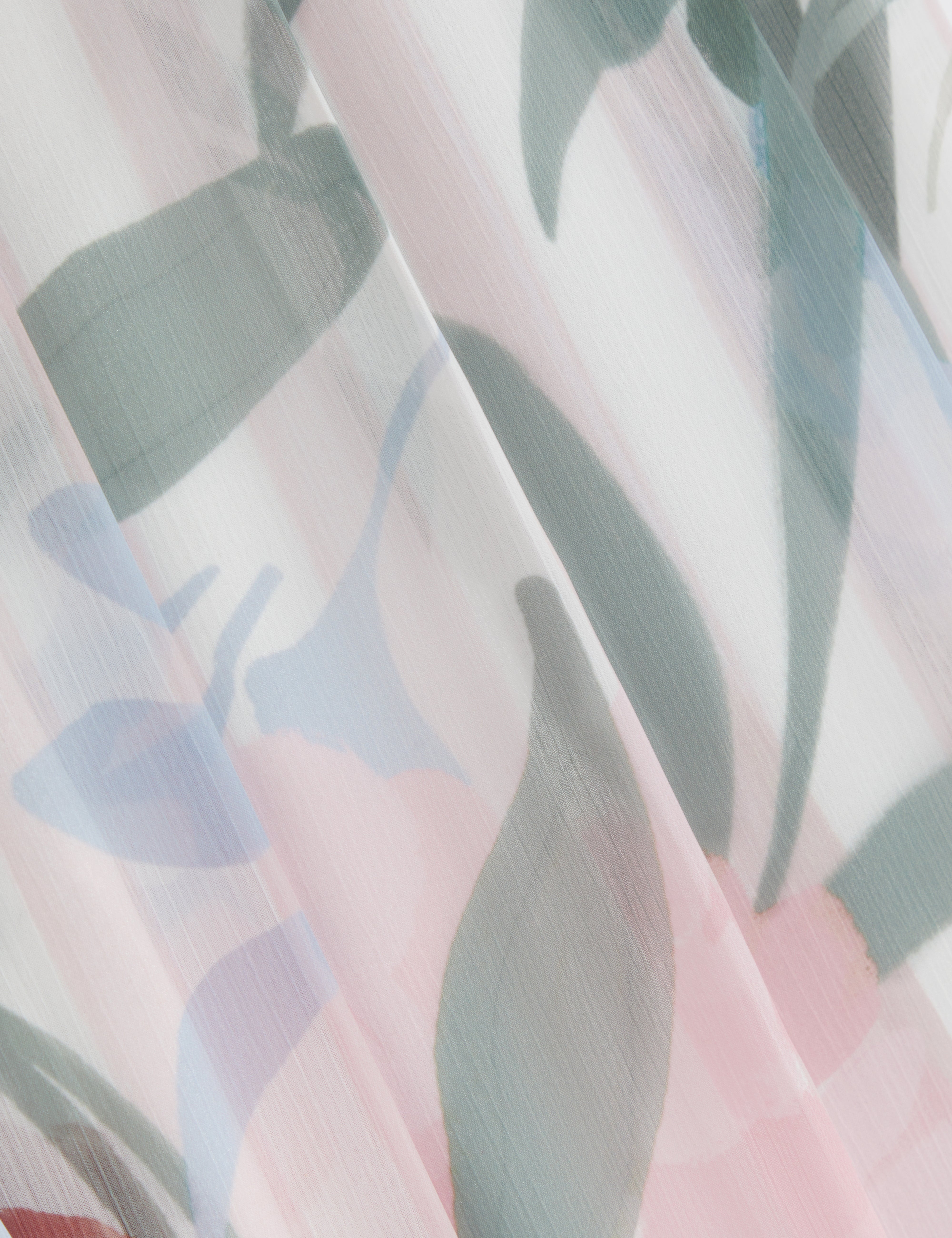 بنطلون هورتا مطبوع واسع الساقين بكسرات، لون وردي