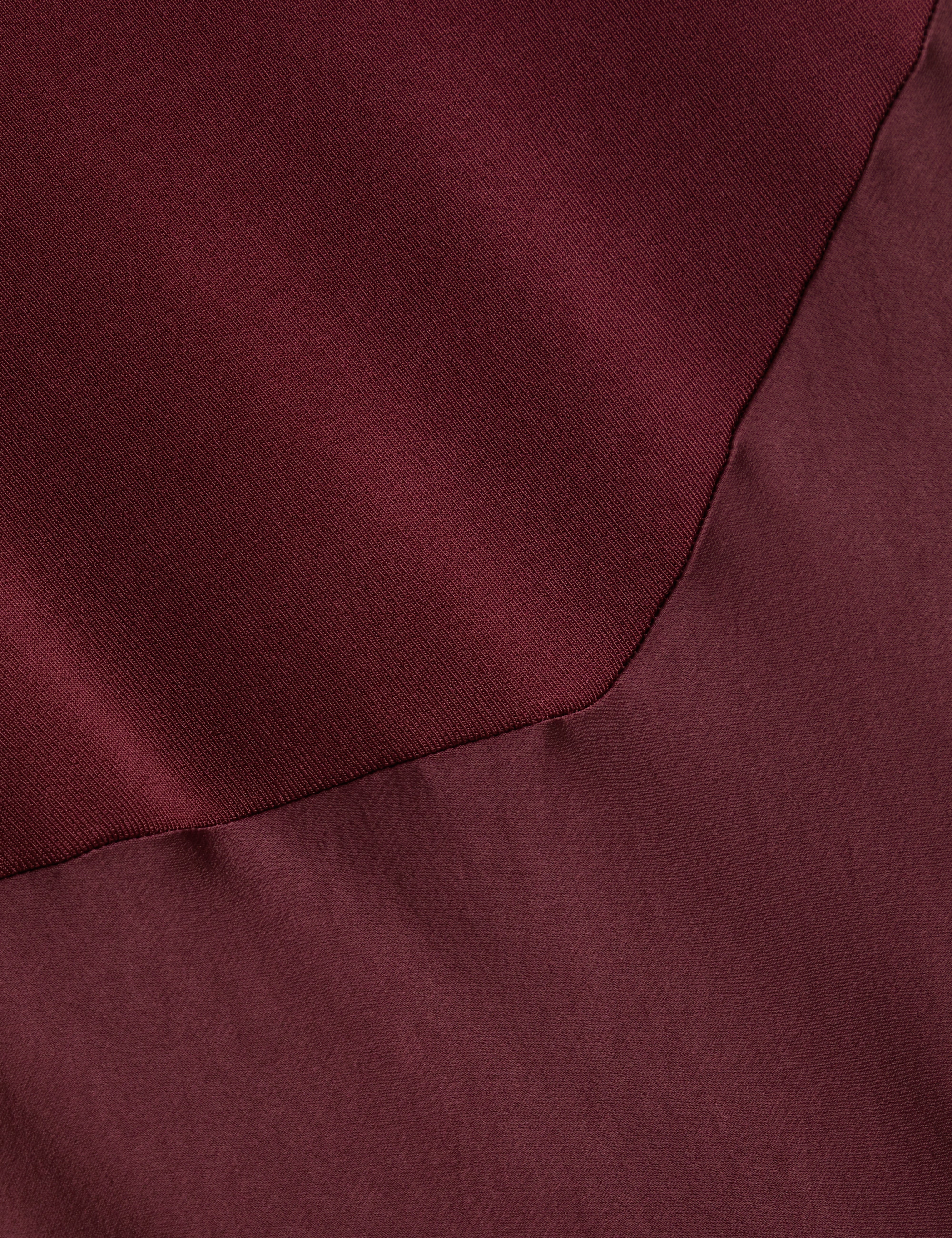 Blaaza Maxi Dress With Knitted Back Oxblood