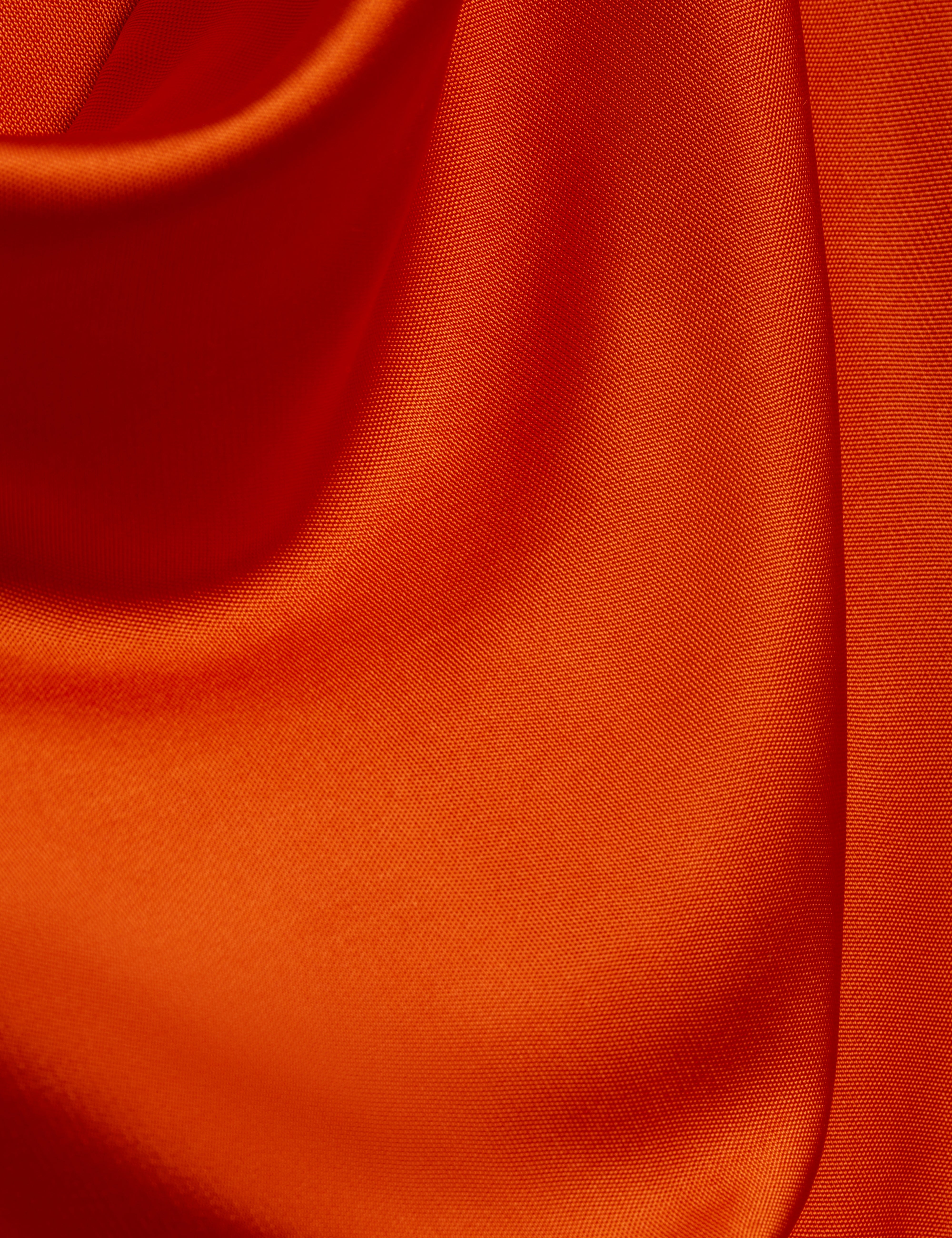 فستان أيانا متوسط ​​الطول بياقة واسعة - أحمر فاقع