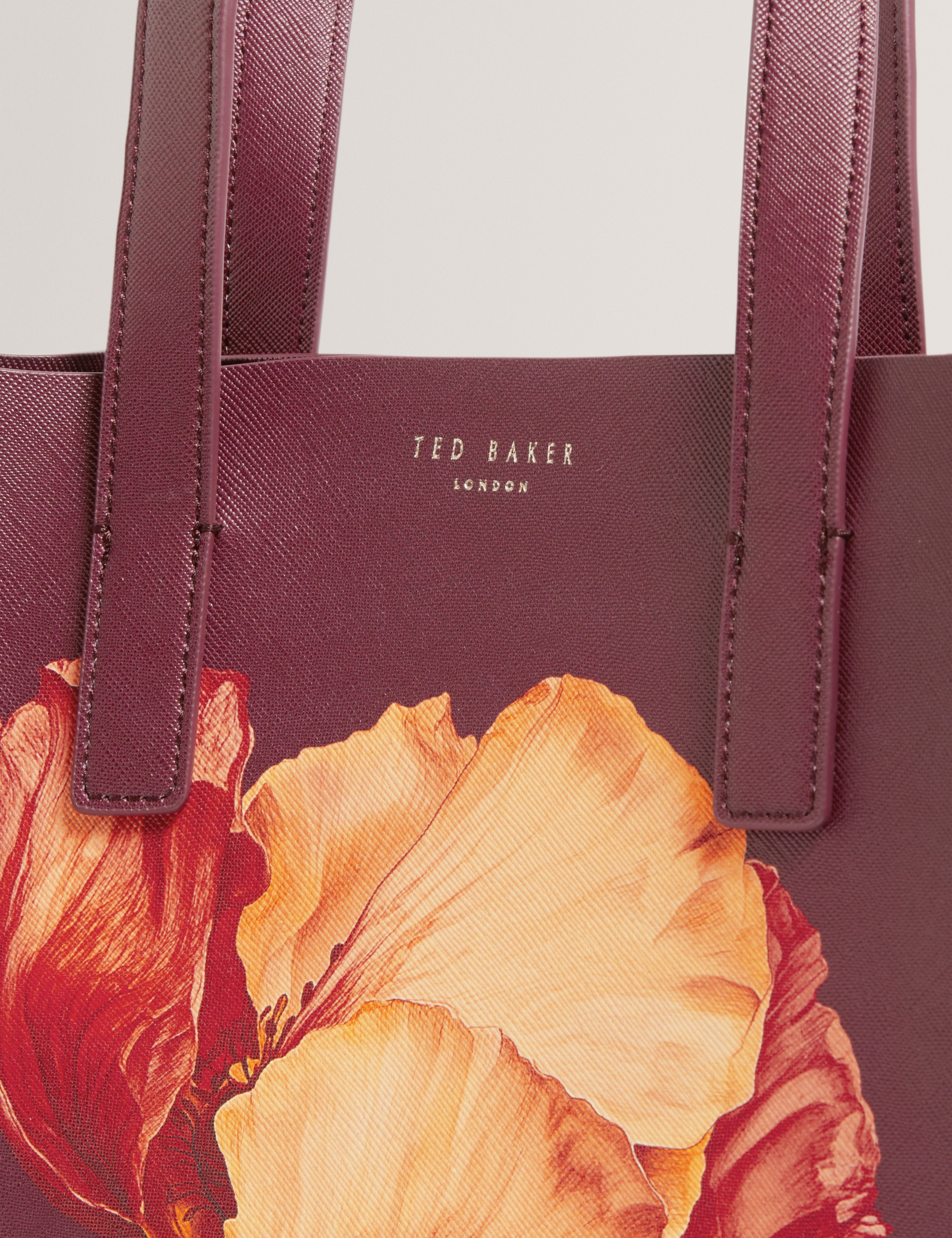 Shimina Printed Flower Small Icon Bag Wine