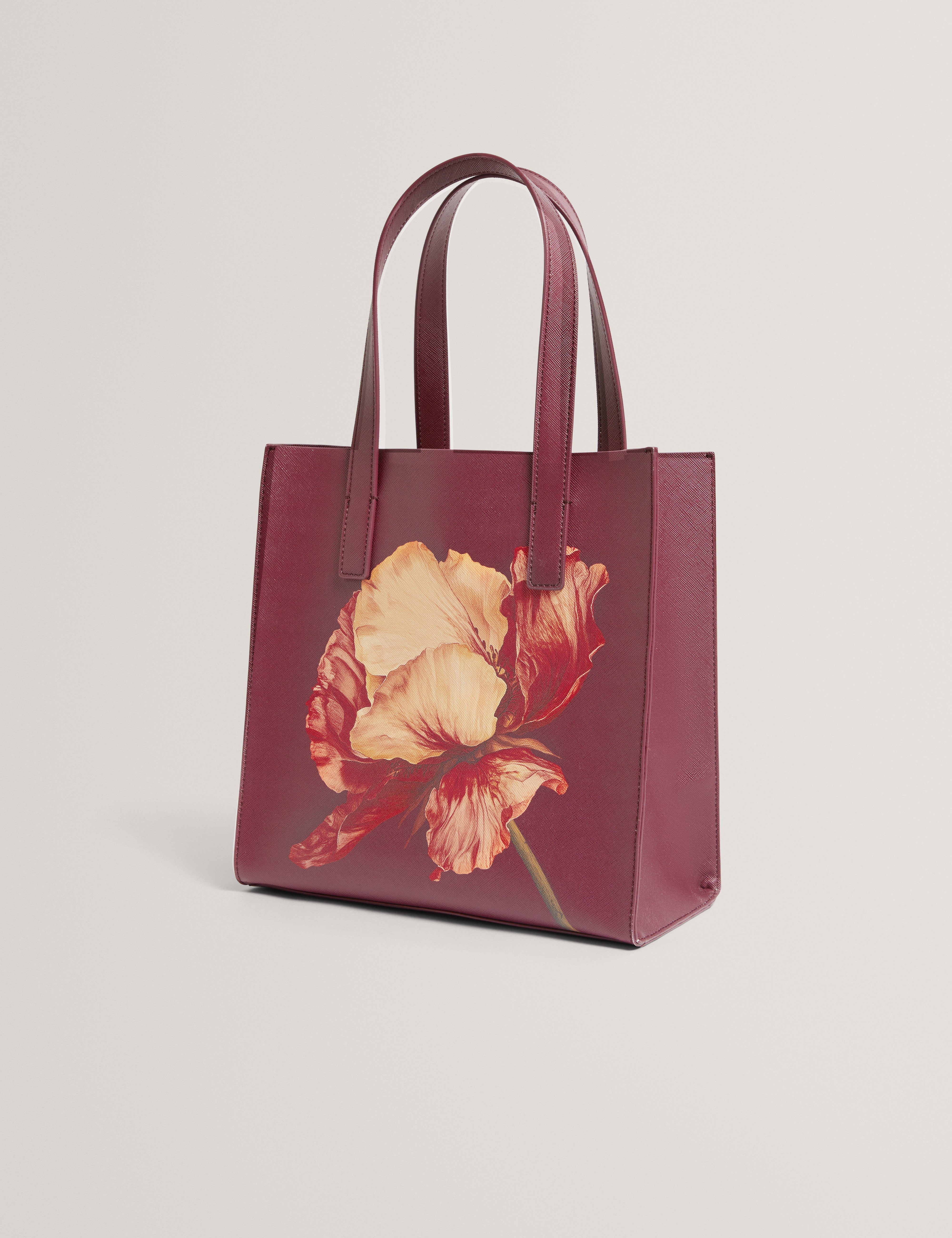 Shimina Printed Flower Small Icon Bag Wine