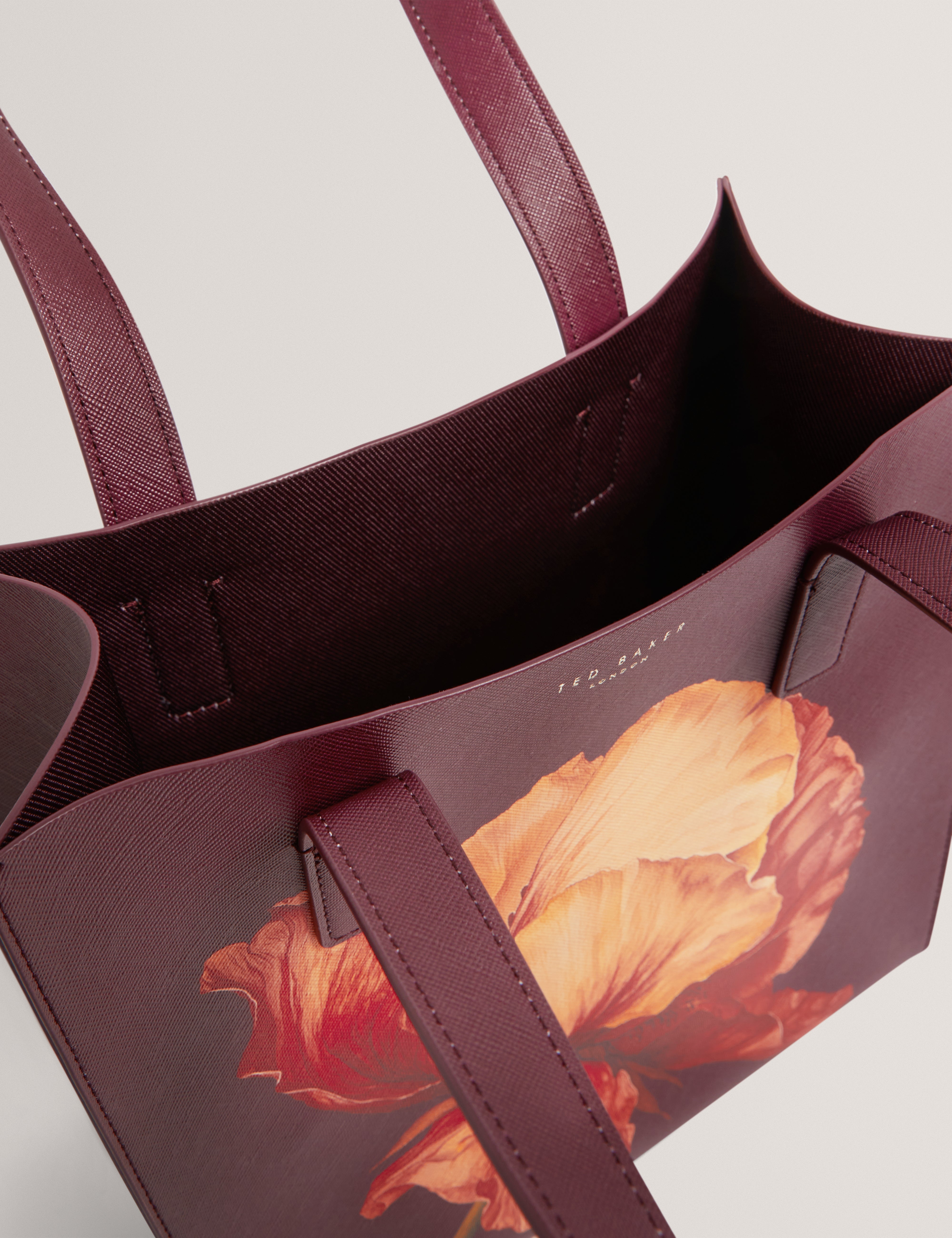 Shimina Printed Flower Small Icon Bag Wine