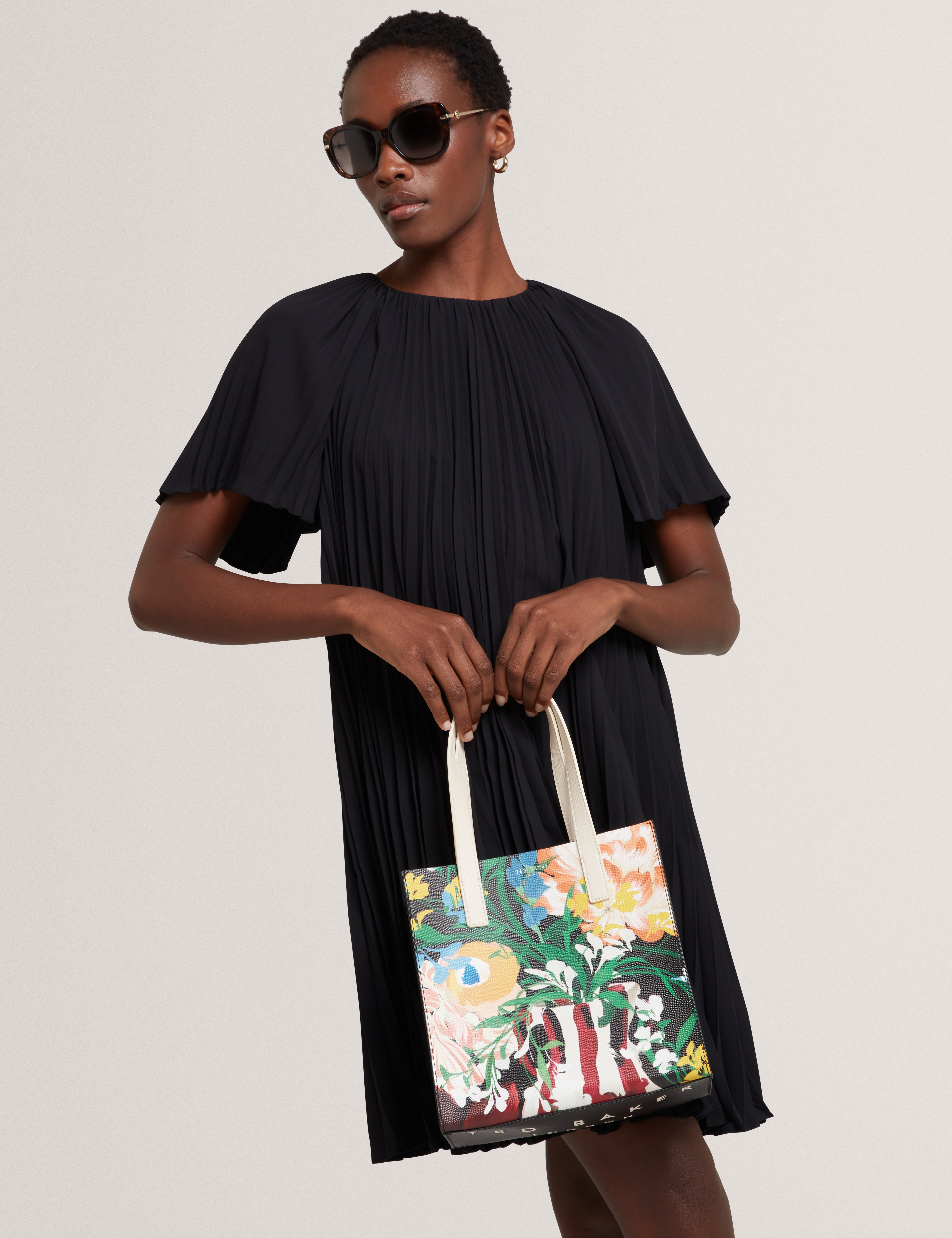 Bouconi Floral Bouquet Printed Small Icon Bag Multicol