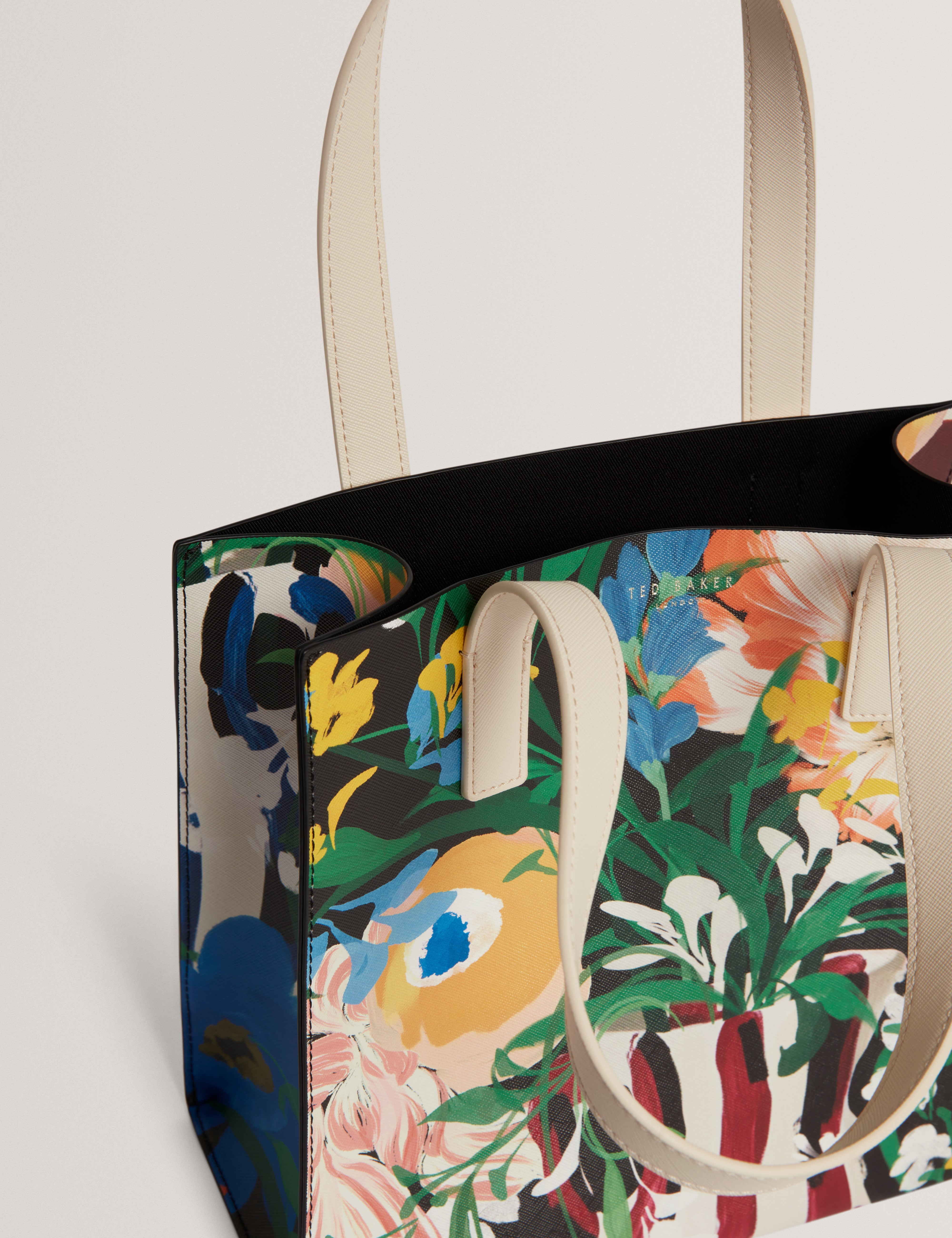 Bouconi Floral Bouquet Printed Small Icon Bag Multicol