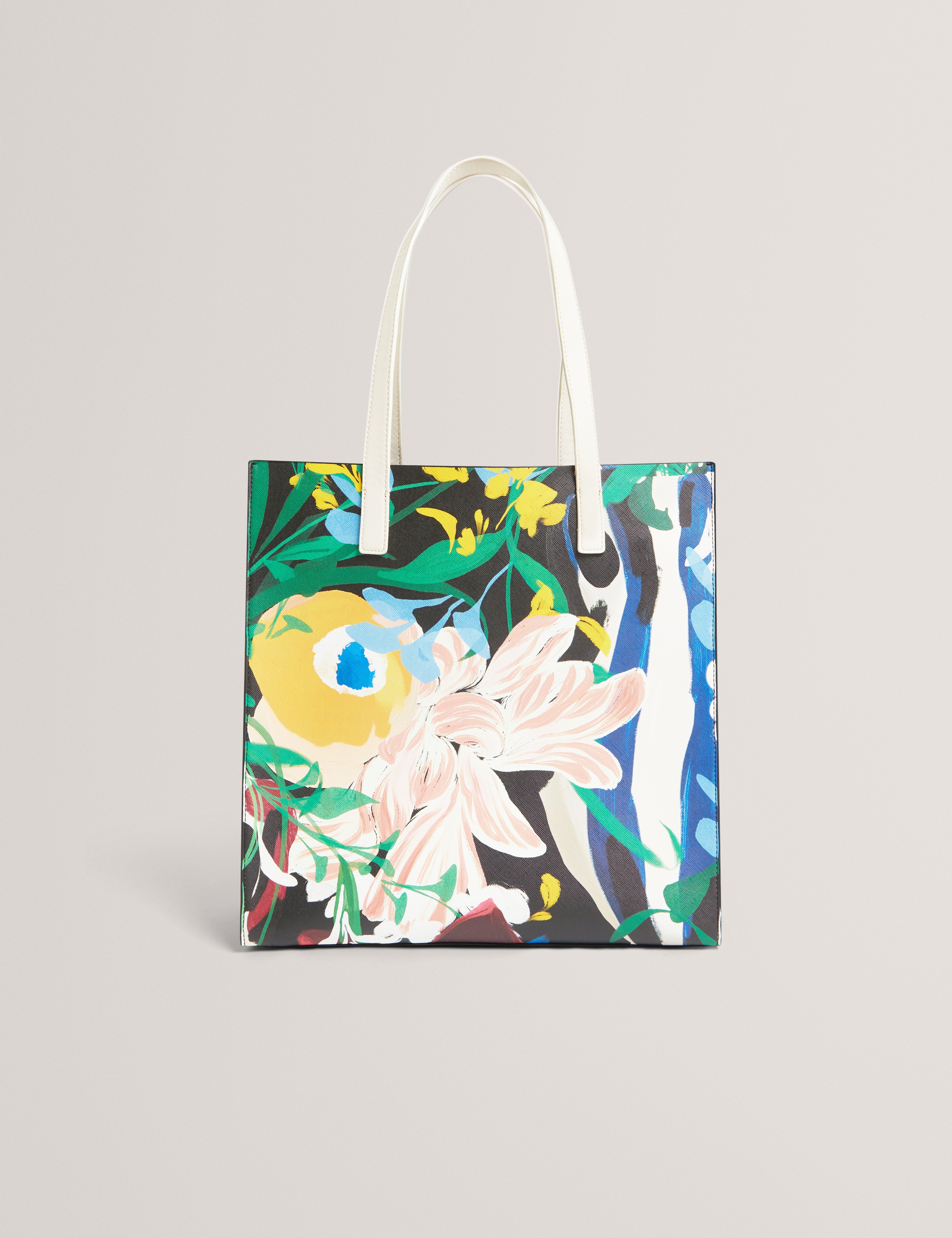 Bouani Floral Bouquet Printed Large Icon Bag Multicol