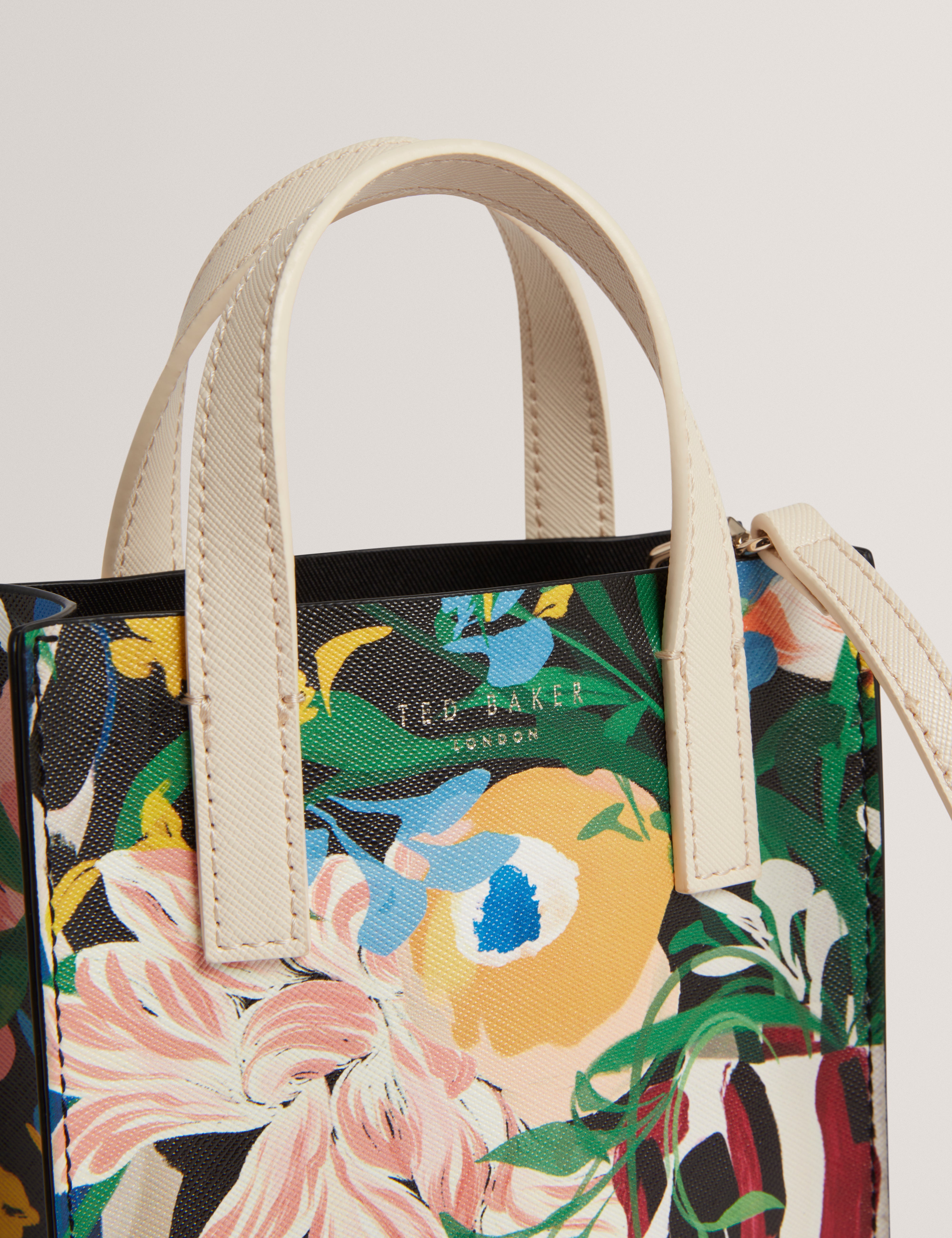 Bounina Floral Bouquet Printed Mini Icon Bag Multicol