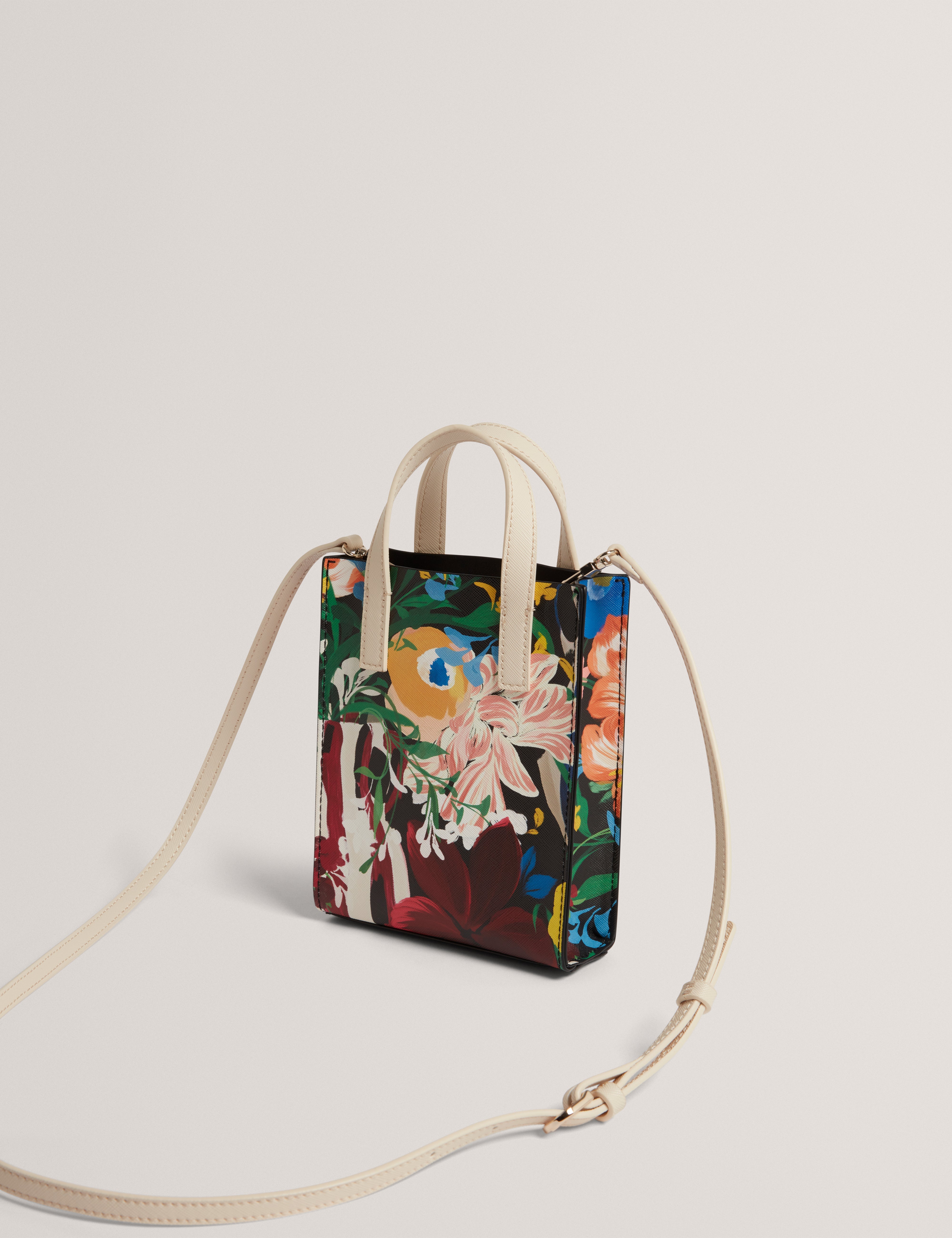 Bounina Floral Bouquet Printed Mini Icon Bag Multicol