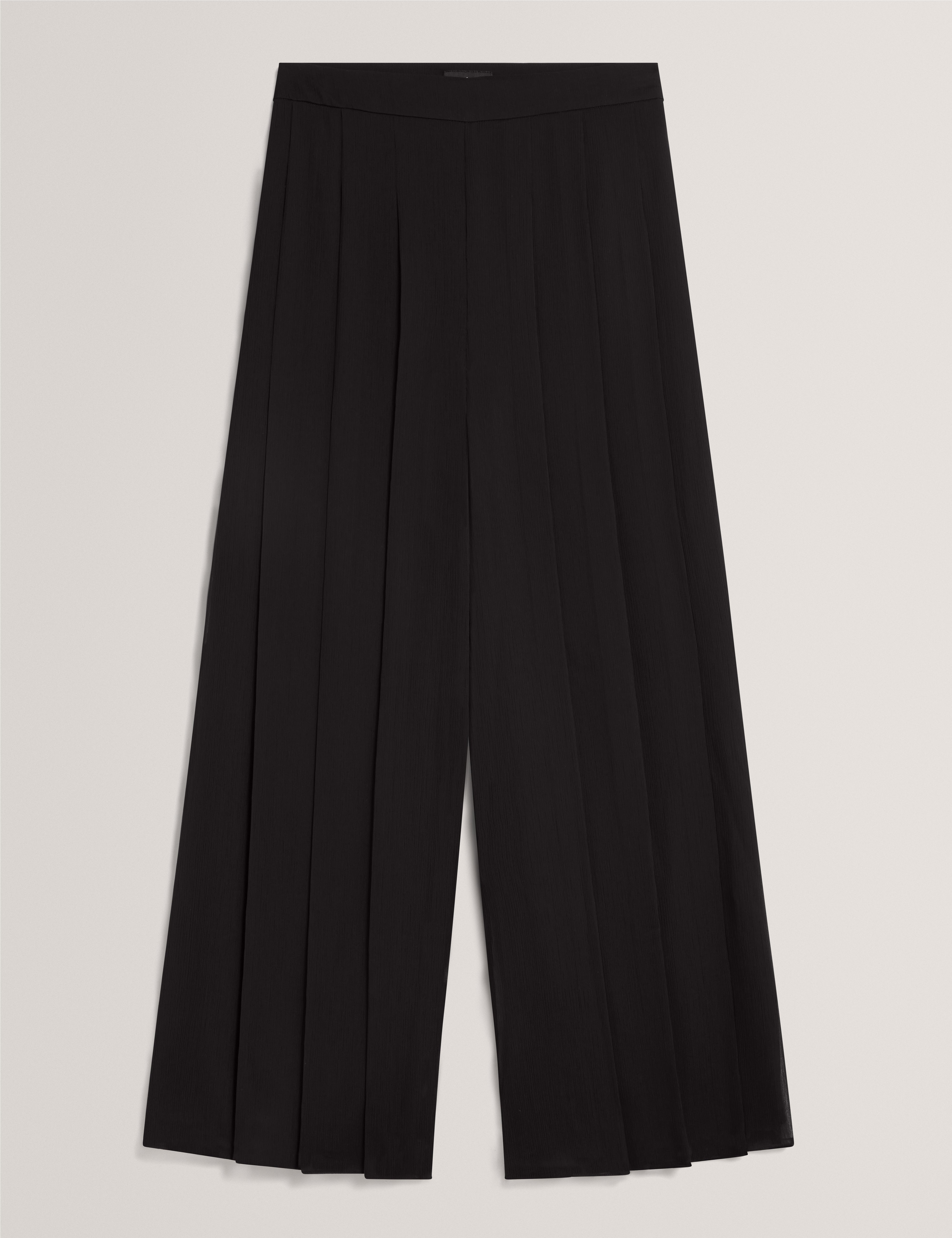 Antera Pleated Wide Leg Trouser Black