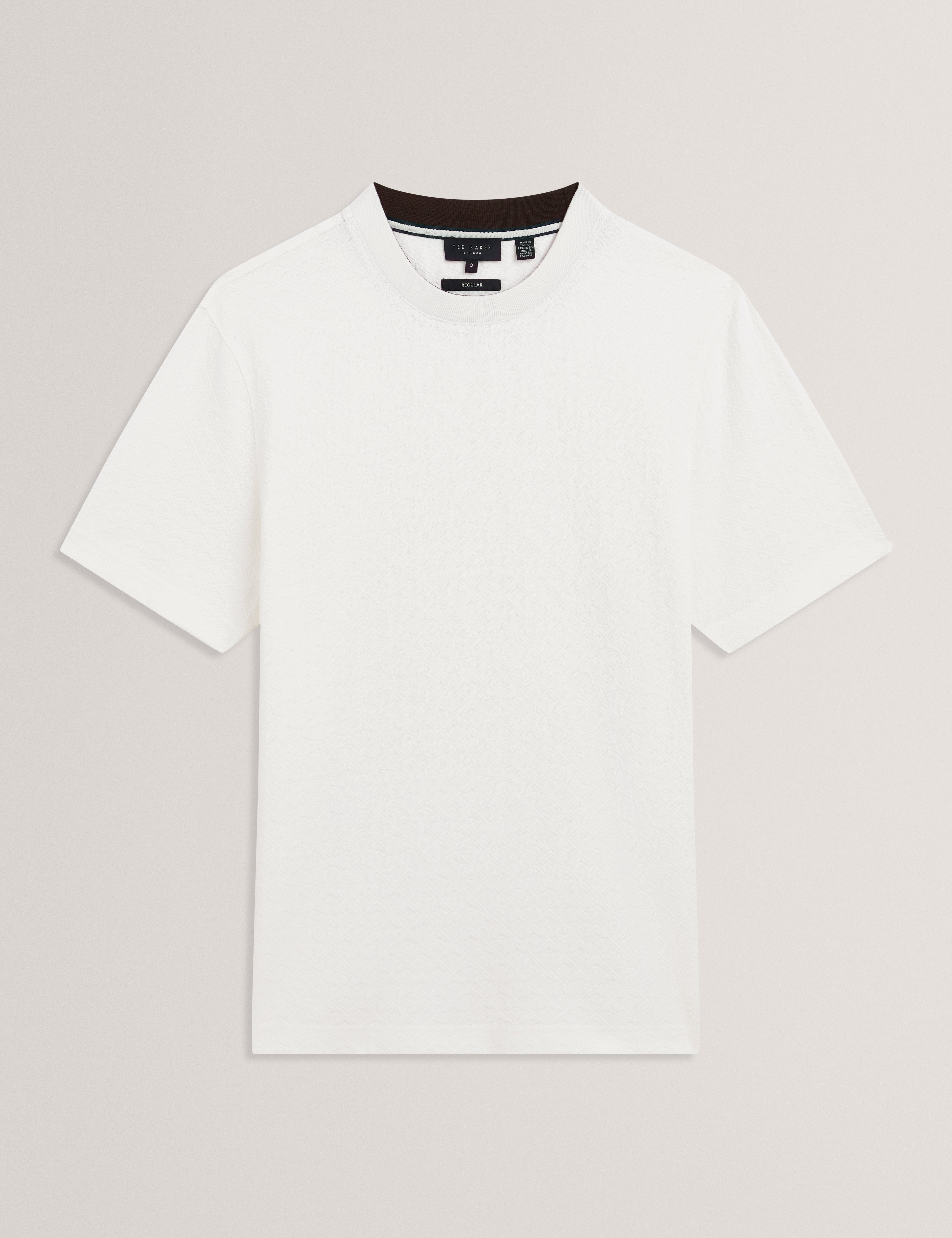 Eldonn Short Sleeve Textured T-Shirt White