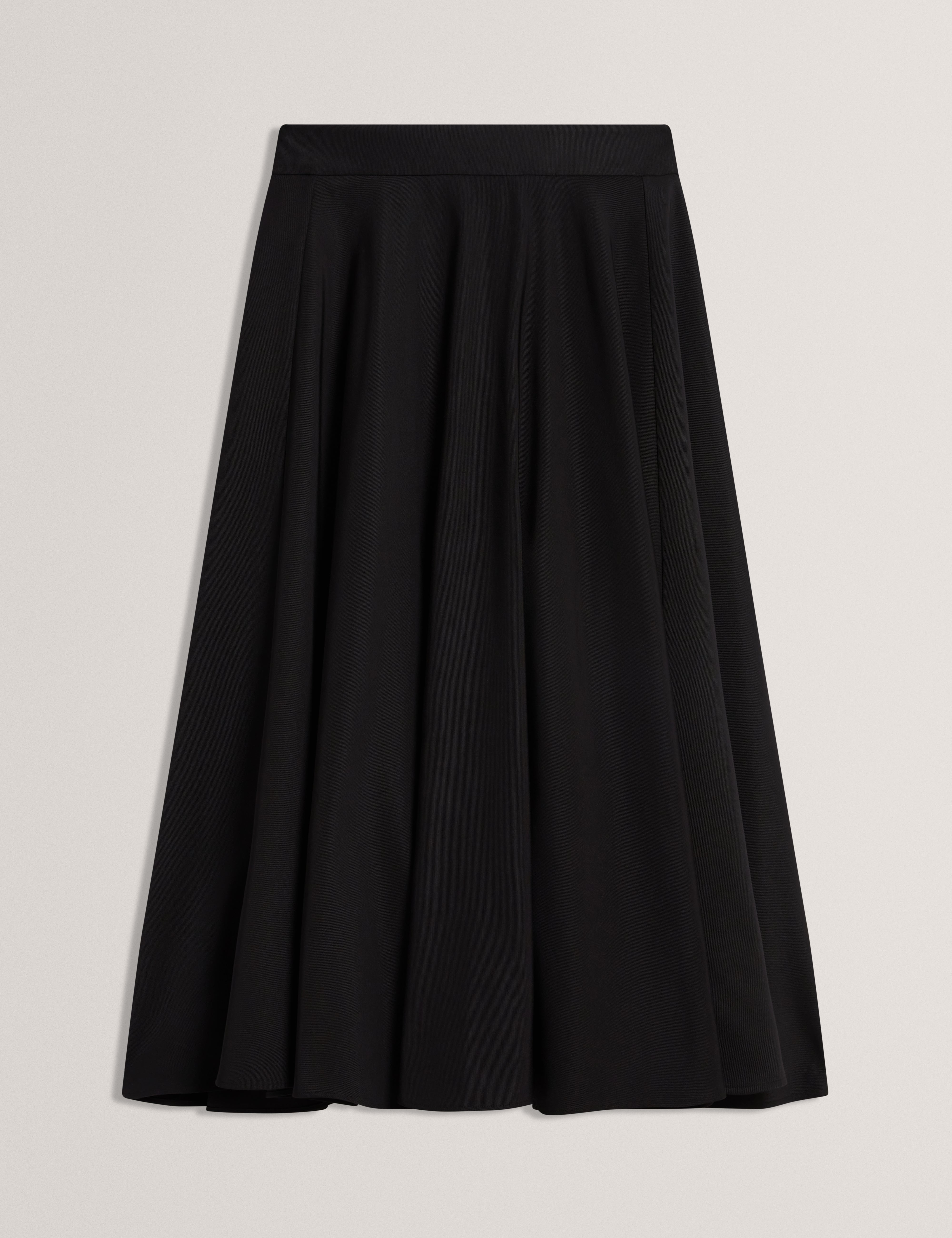 Chrisou Ottoman Midi Skirt Black