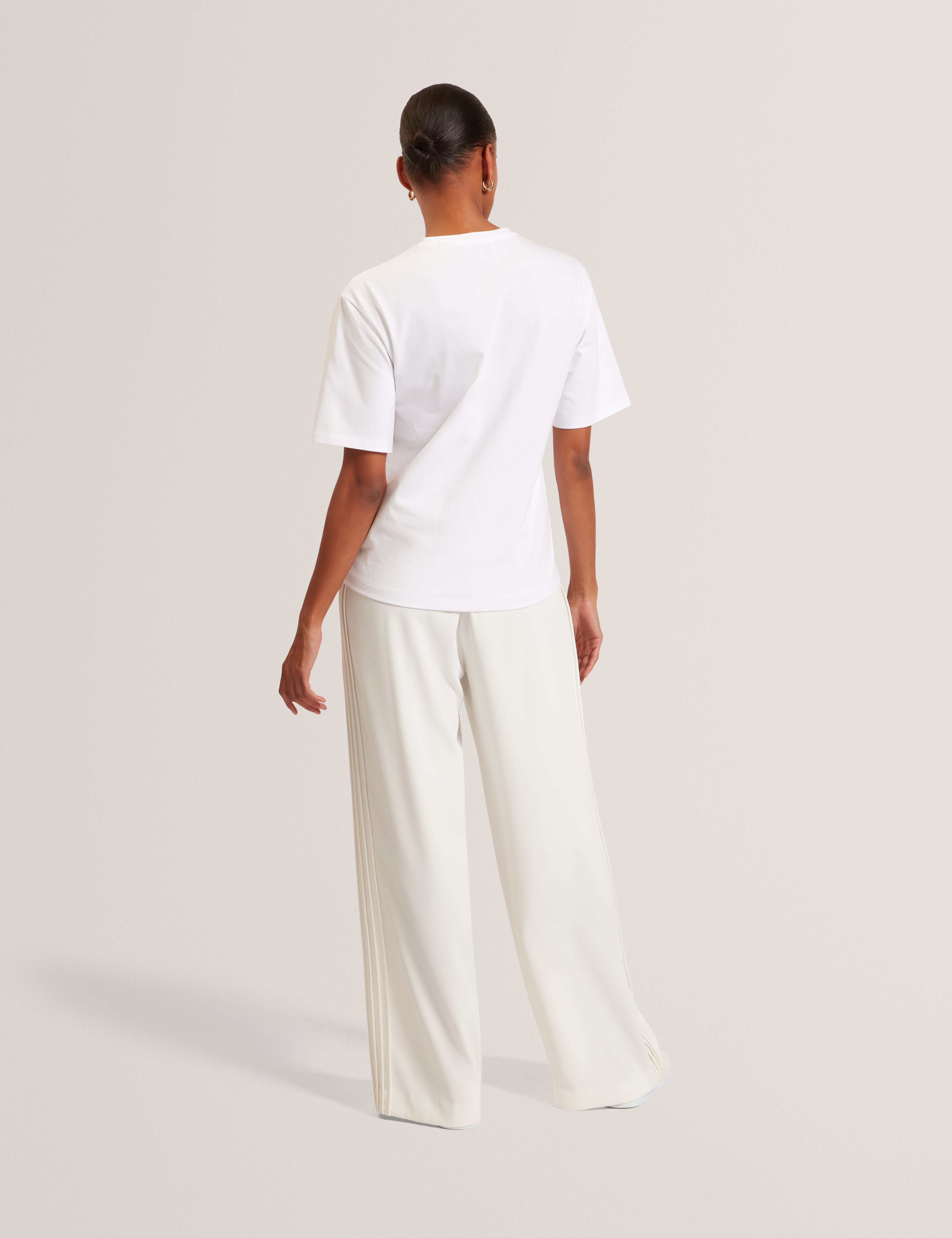 Lavende Ted Baker Branded Boxy T-Shirt White