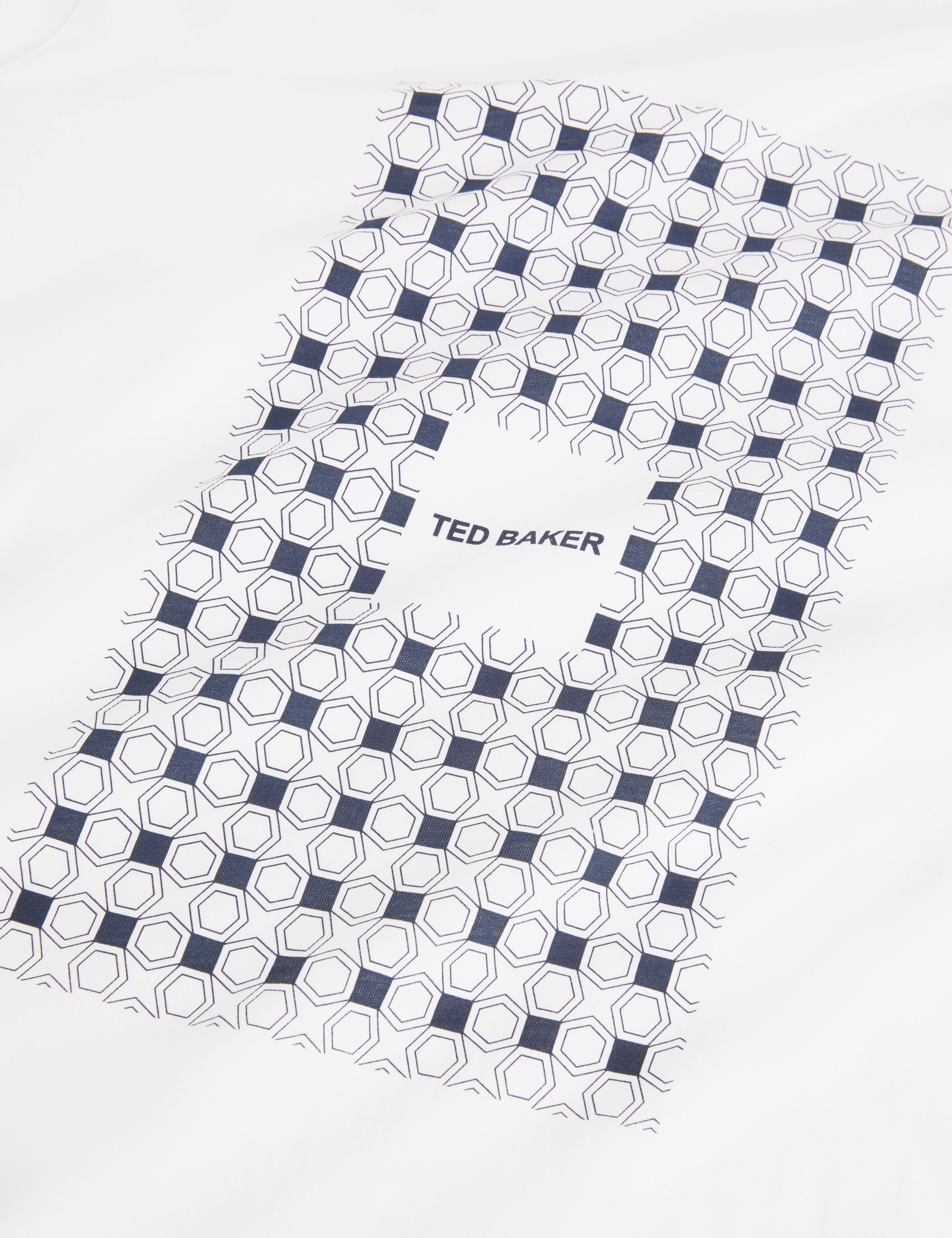 Mccourt Short Sleeve Box Print T-Shirt White