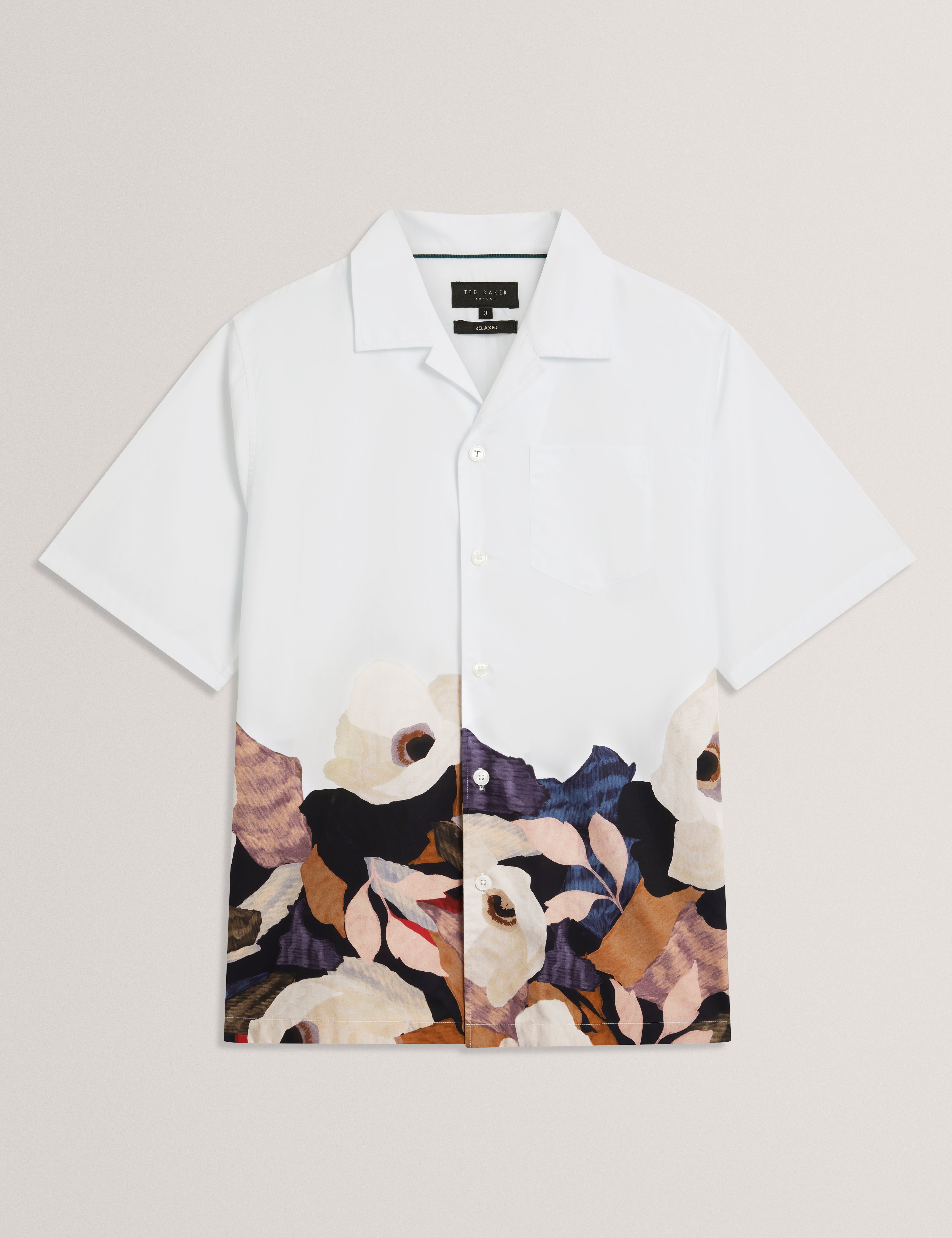 Moussa Ss Relaxed Placement Print Shirt White