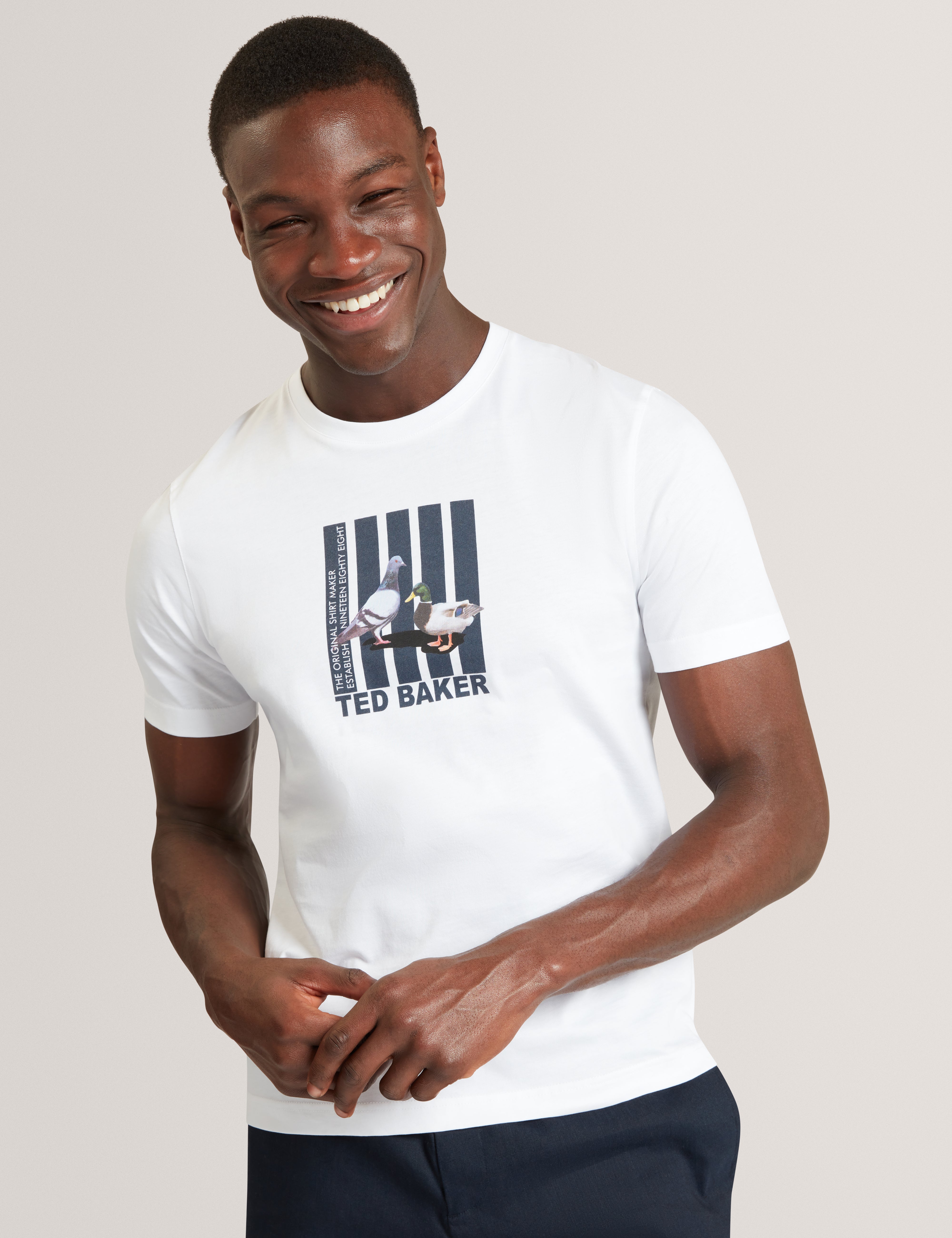 Waitte Ss Duck Graphic T-Shirt White
