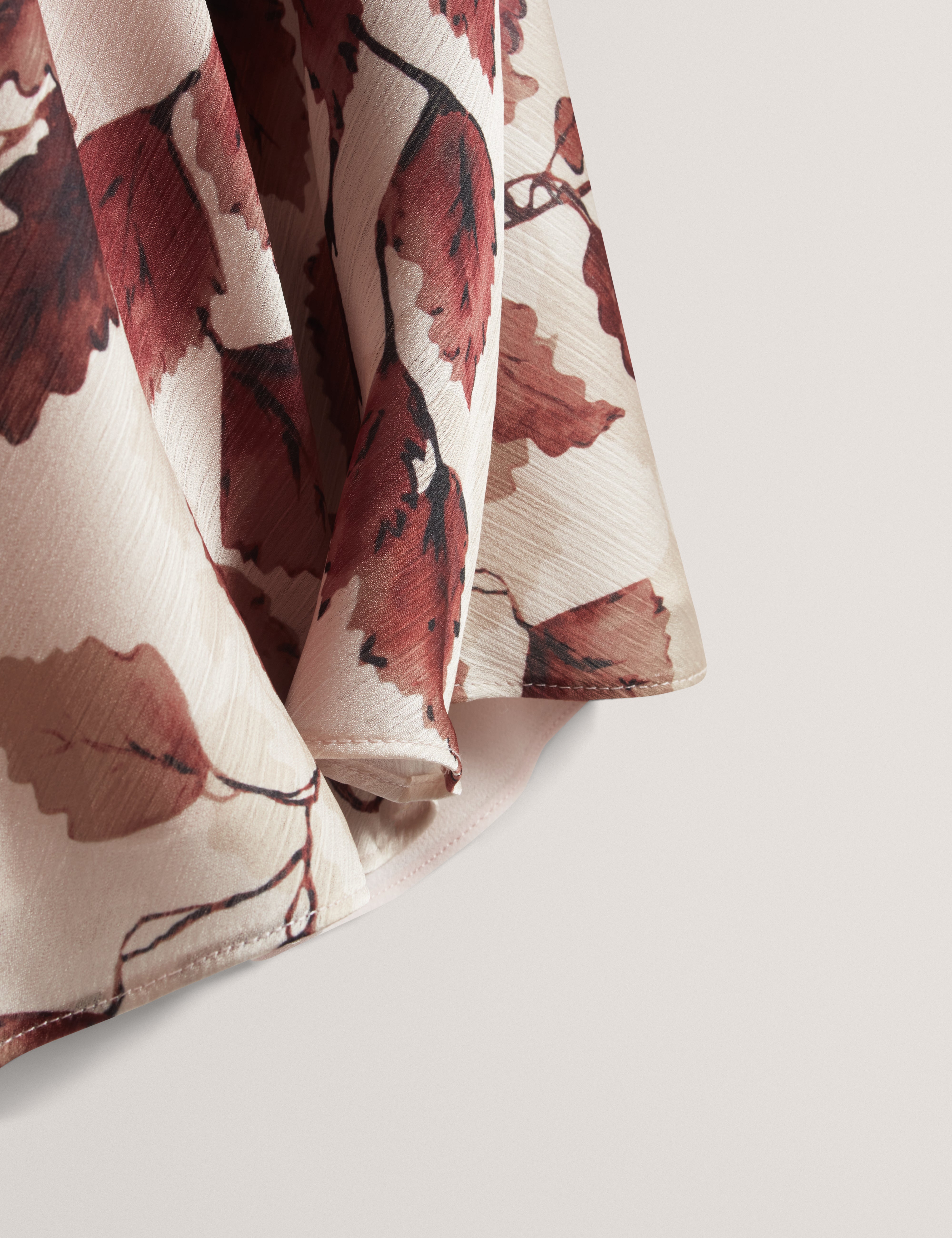 Nayala Printed Drape Neck Top Rosegd-Col