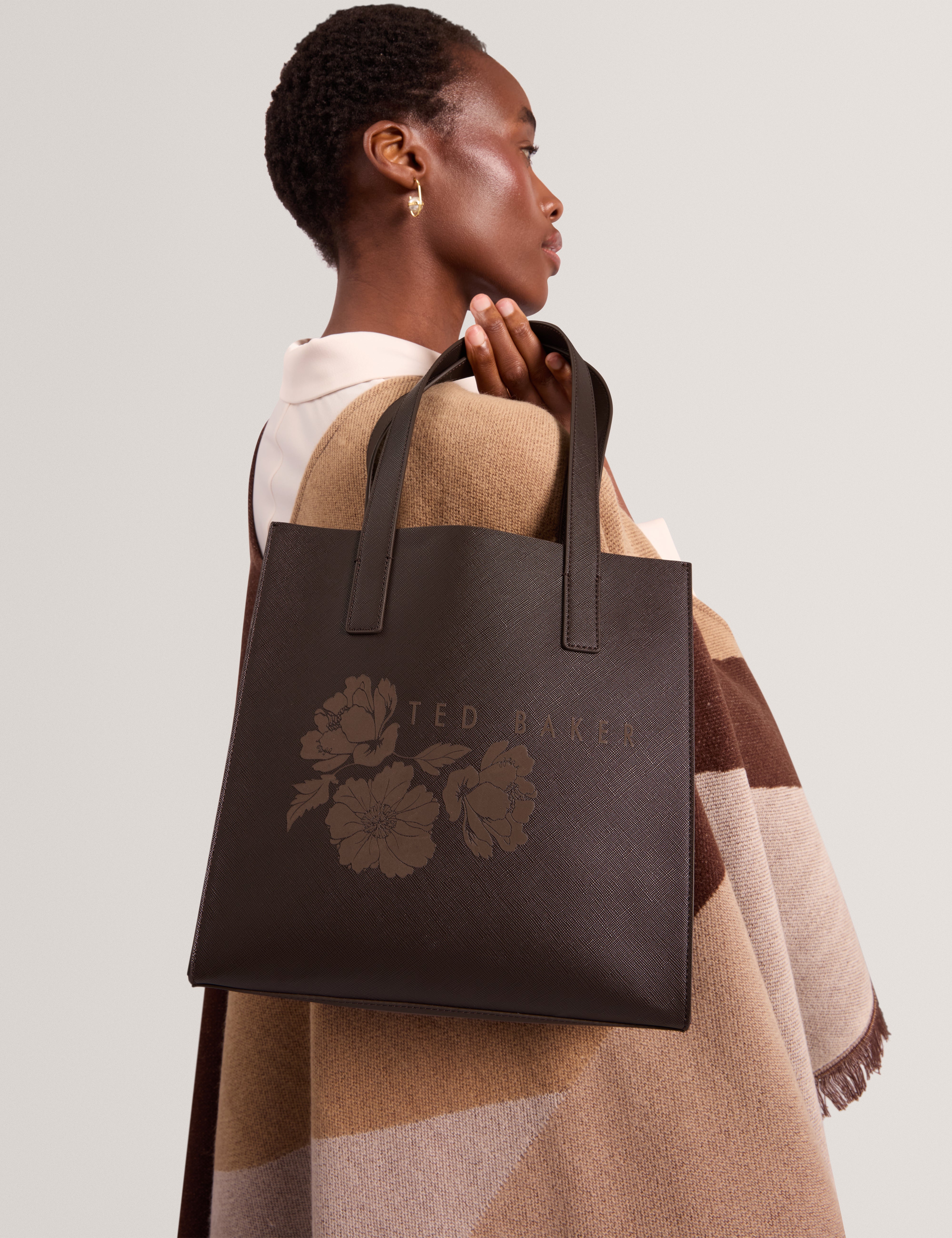 Ripcon Floral Graphic Small Icon Bag Brn-Choc