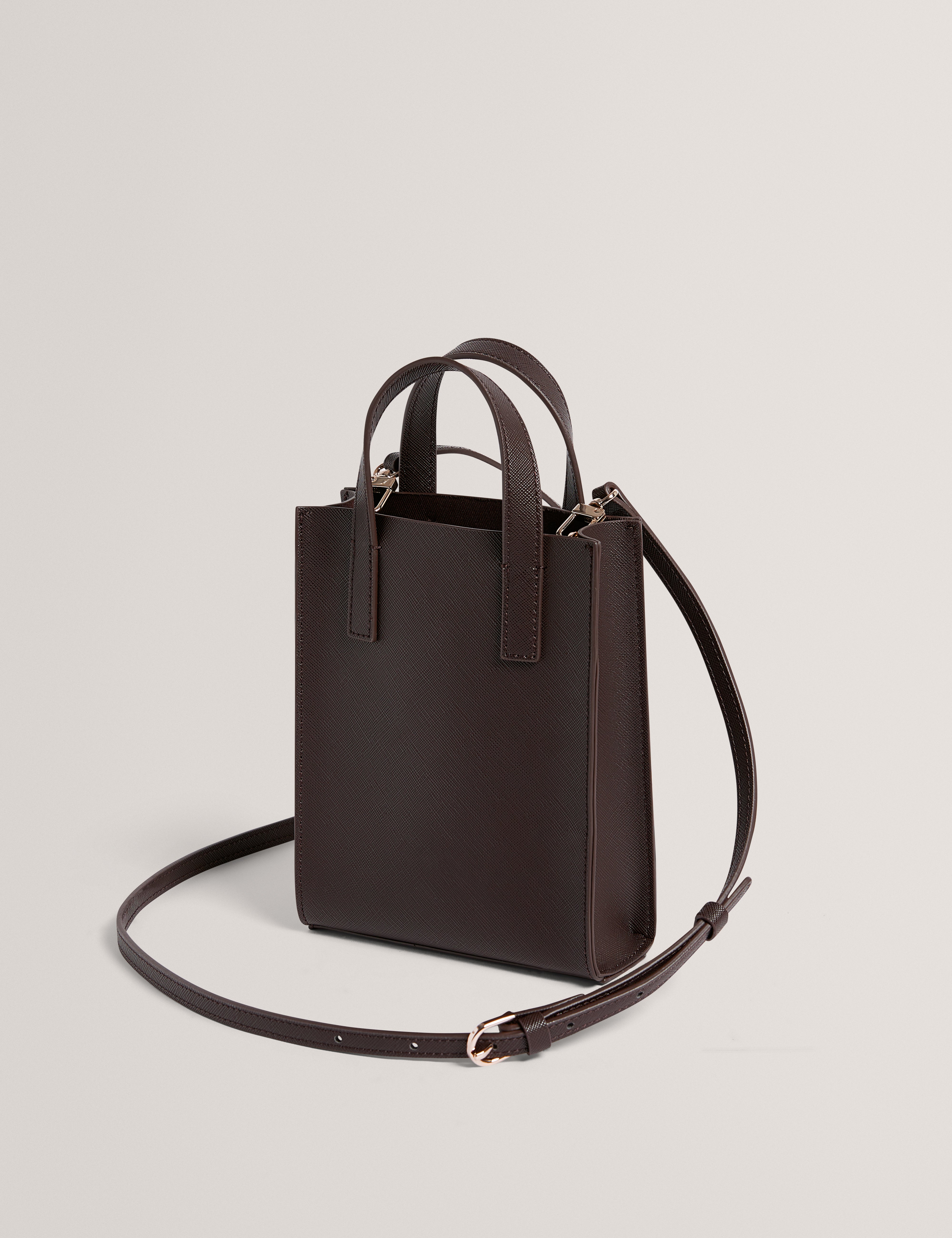 Reocon Embroidery Floral Mini Icon Bag Brn-Choc