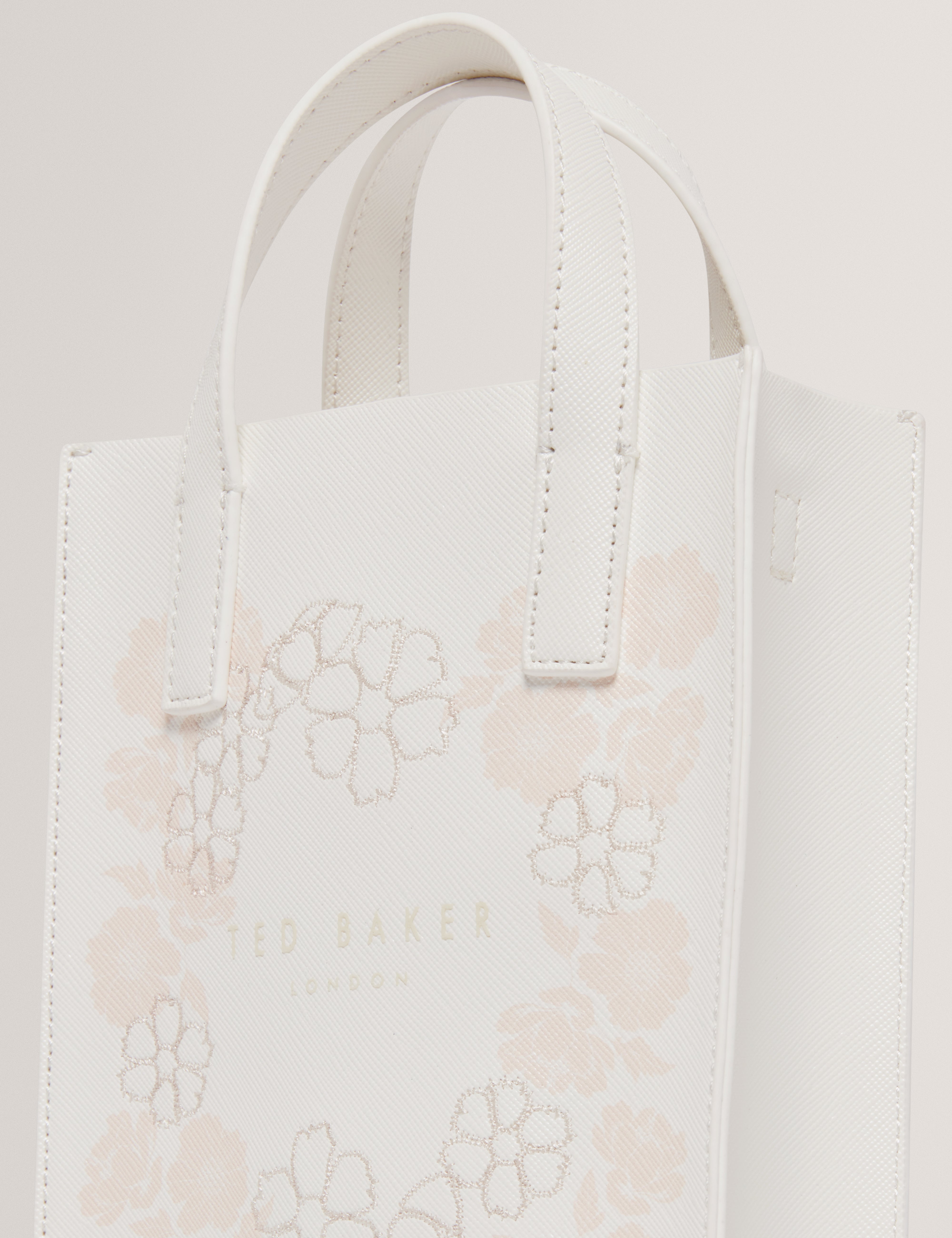 Reocon Embroidery Floral Mini Icon Bag Ivory