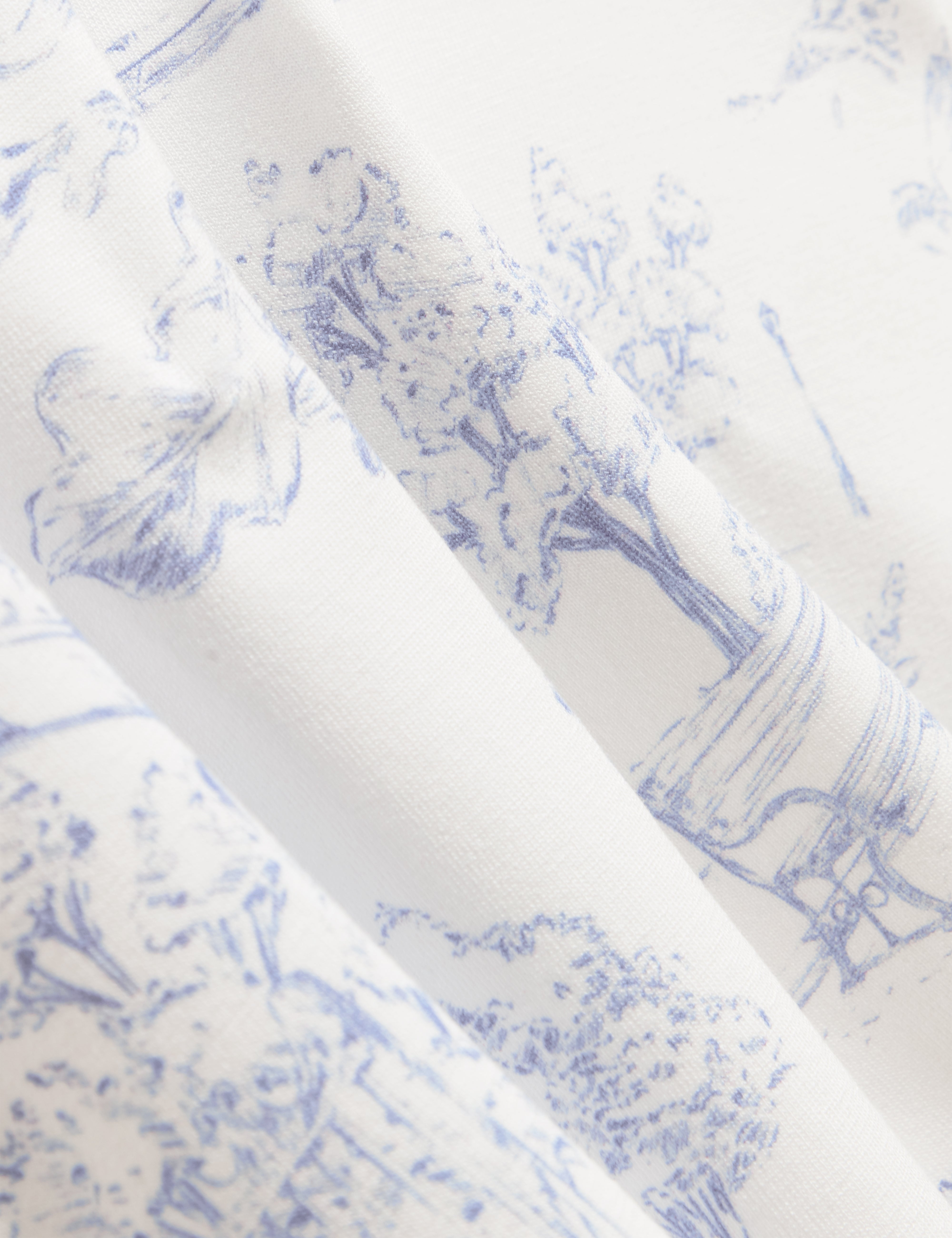 Roenya Printed Fitted Tee White