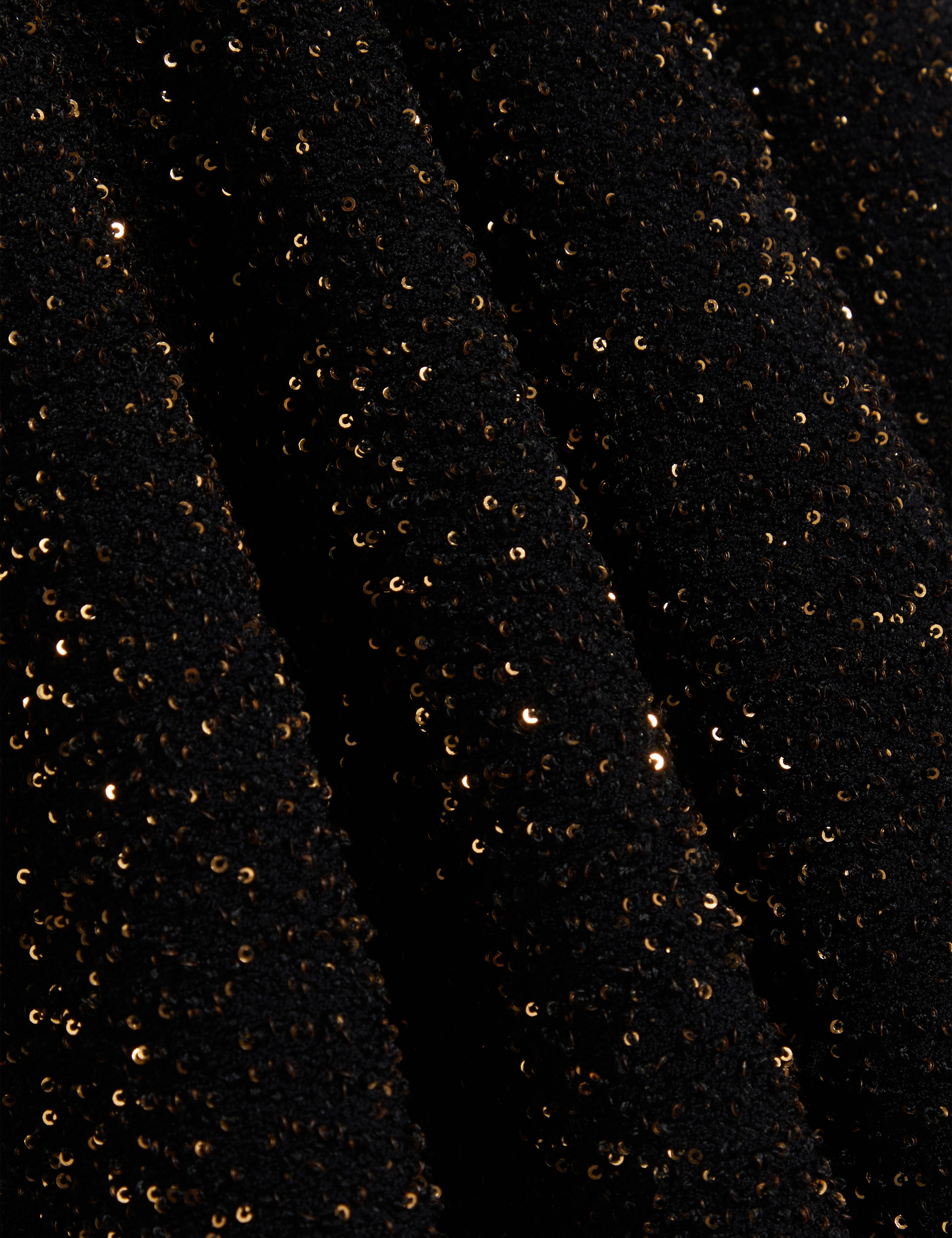 Naely Sequin Bandeau Mini Dress Black